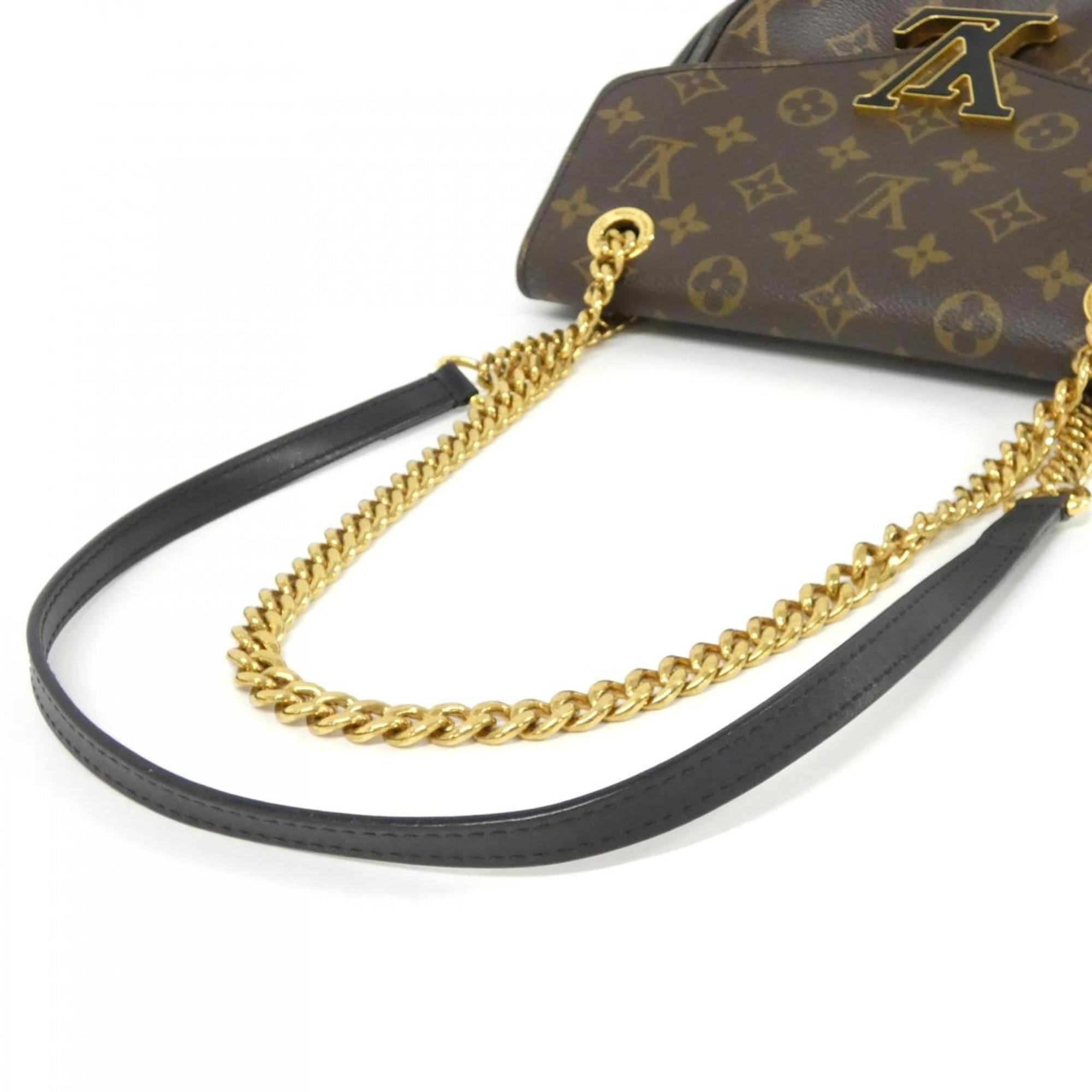 Louis Vuitton Marron Coated Canvas Shoulder Bag (Pre-Owned)