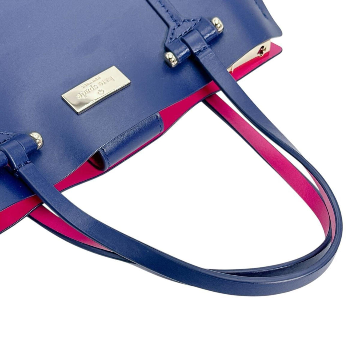 Kate Spade Blue Pink Leather Handbag (Pre-Owned)