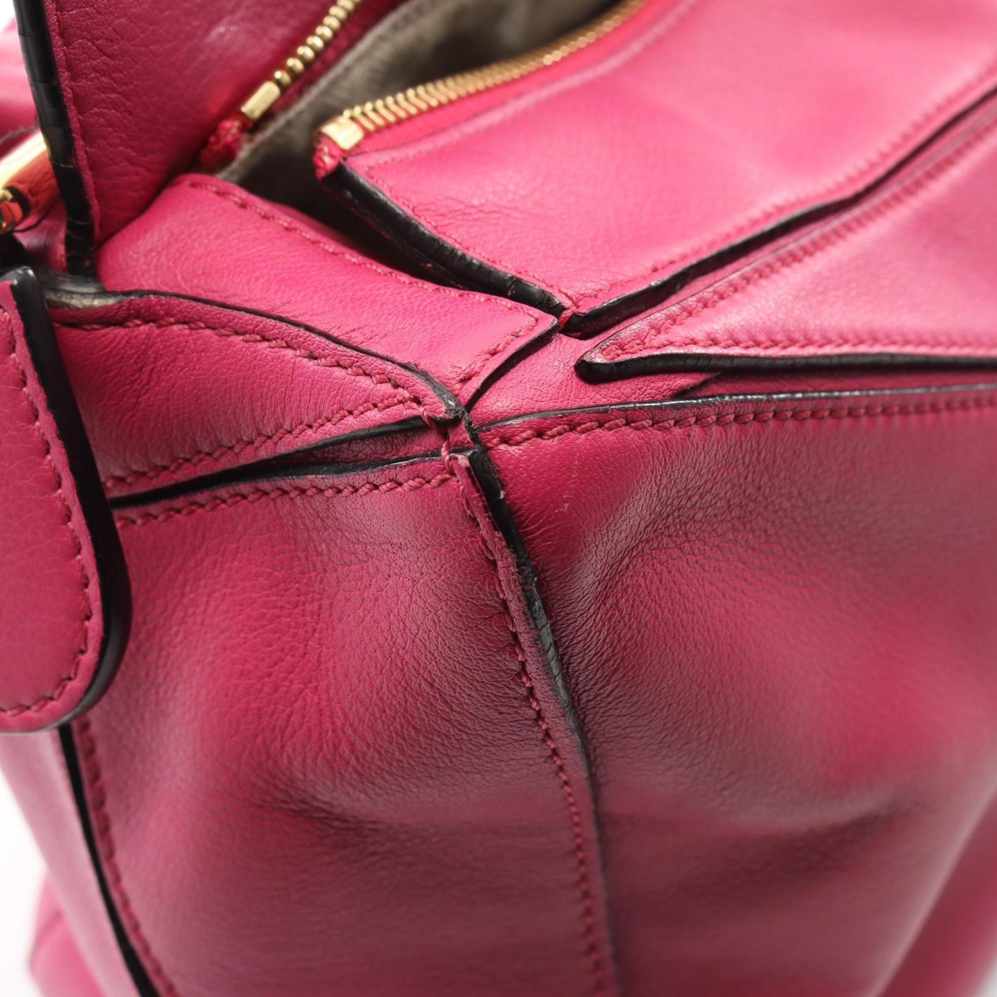 Loewe Pink Leather Handbag (Pre-Owned)