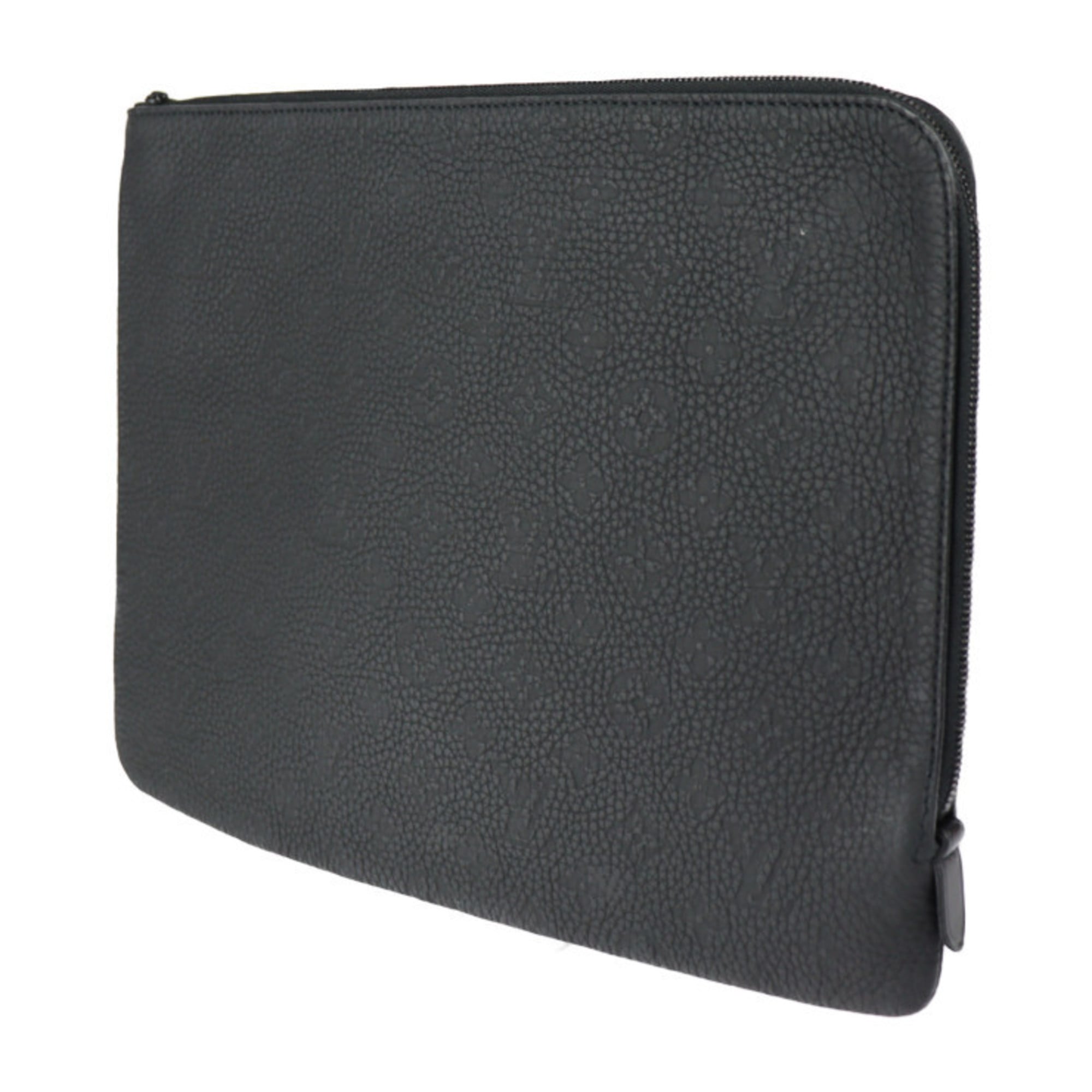 Louis Vuitton Black Leather Clutch Bag (Pre-Owned)