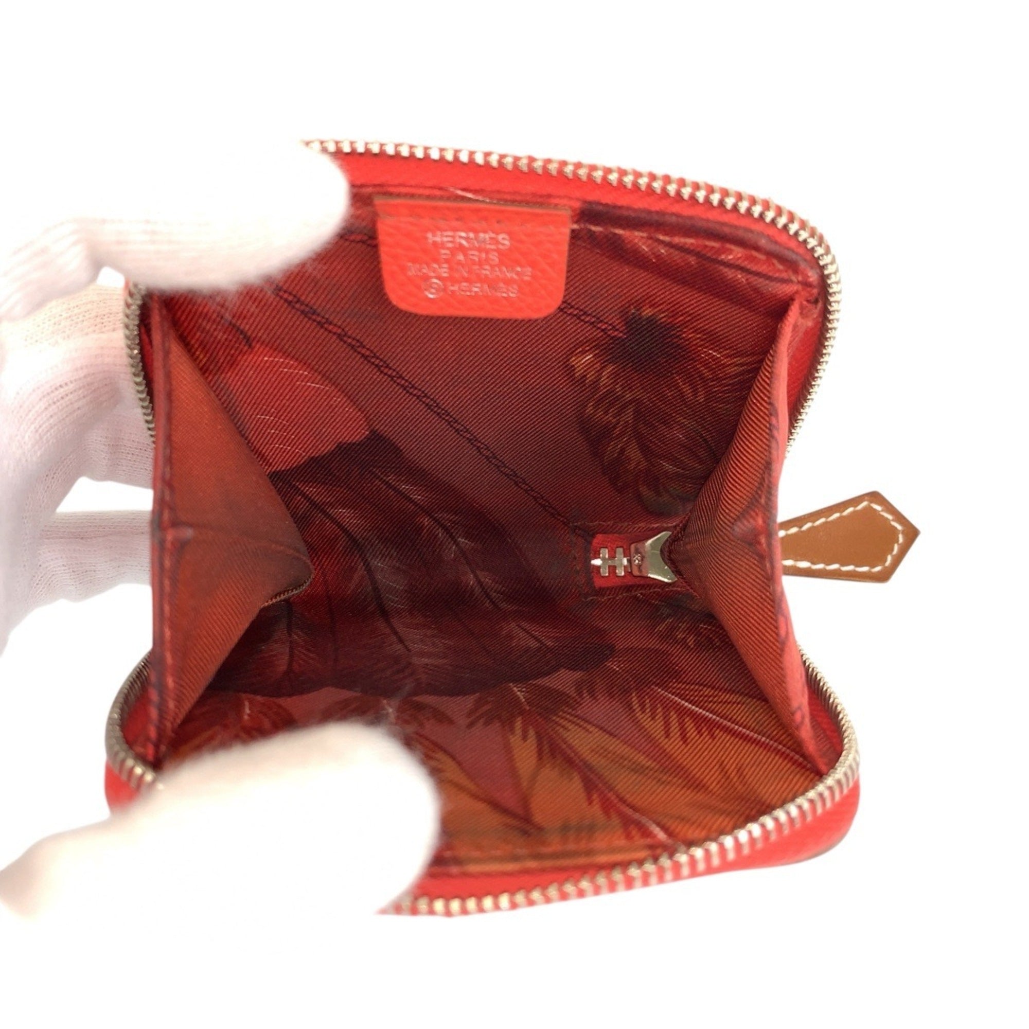 Hermes Epsom Leather Coin Purse/Coin Case (Pre-Owned)