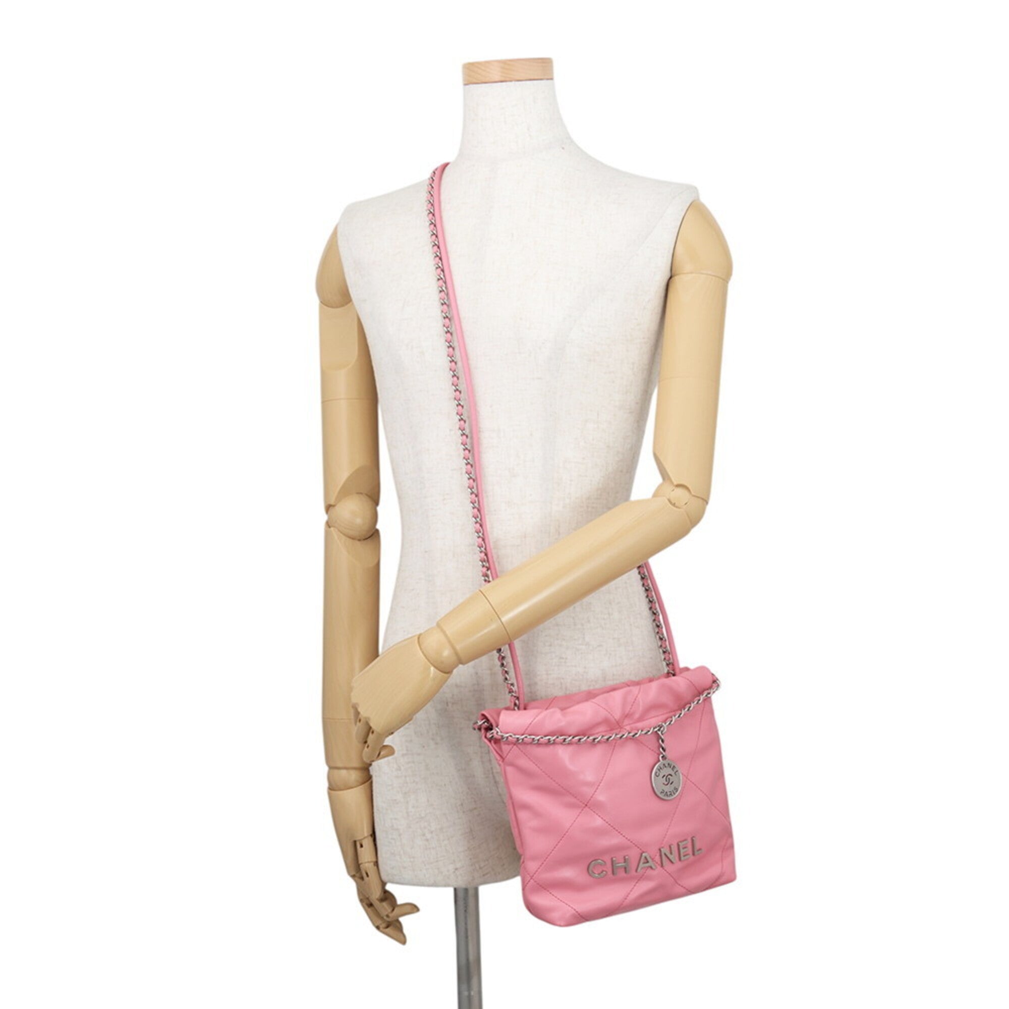 Chanel Pink Handbag Shoulder Bag (Pre-Owned)
