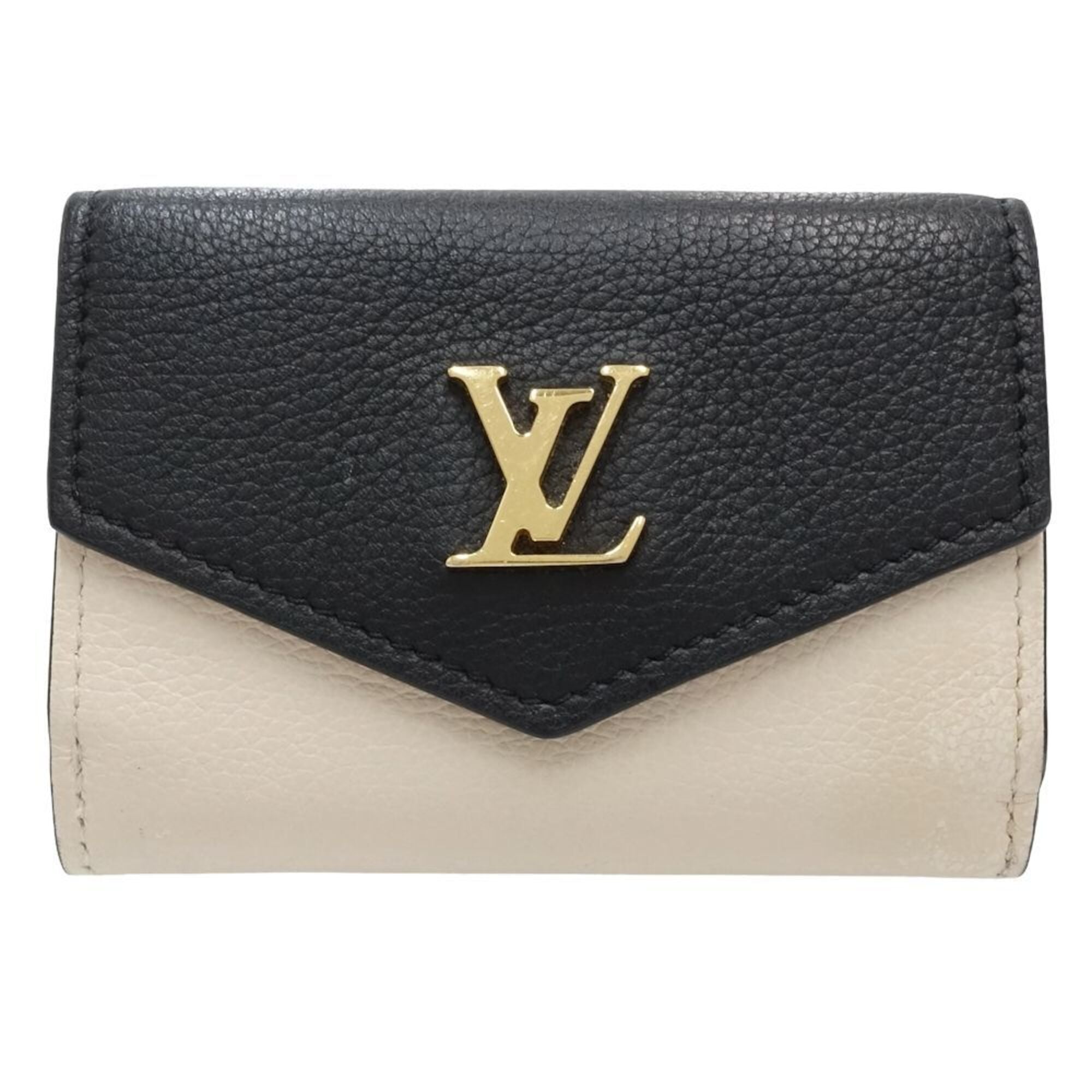 Louis Vuitton Beige Pink Black Cuir Ombre Leather Wallet (Tri-Fold) (Pre-Owned)