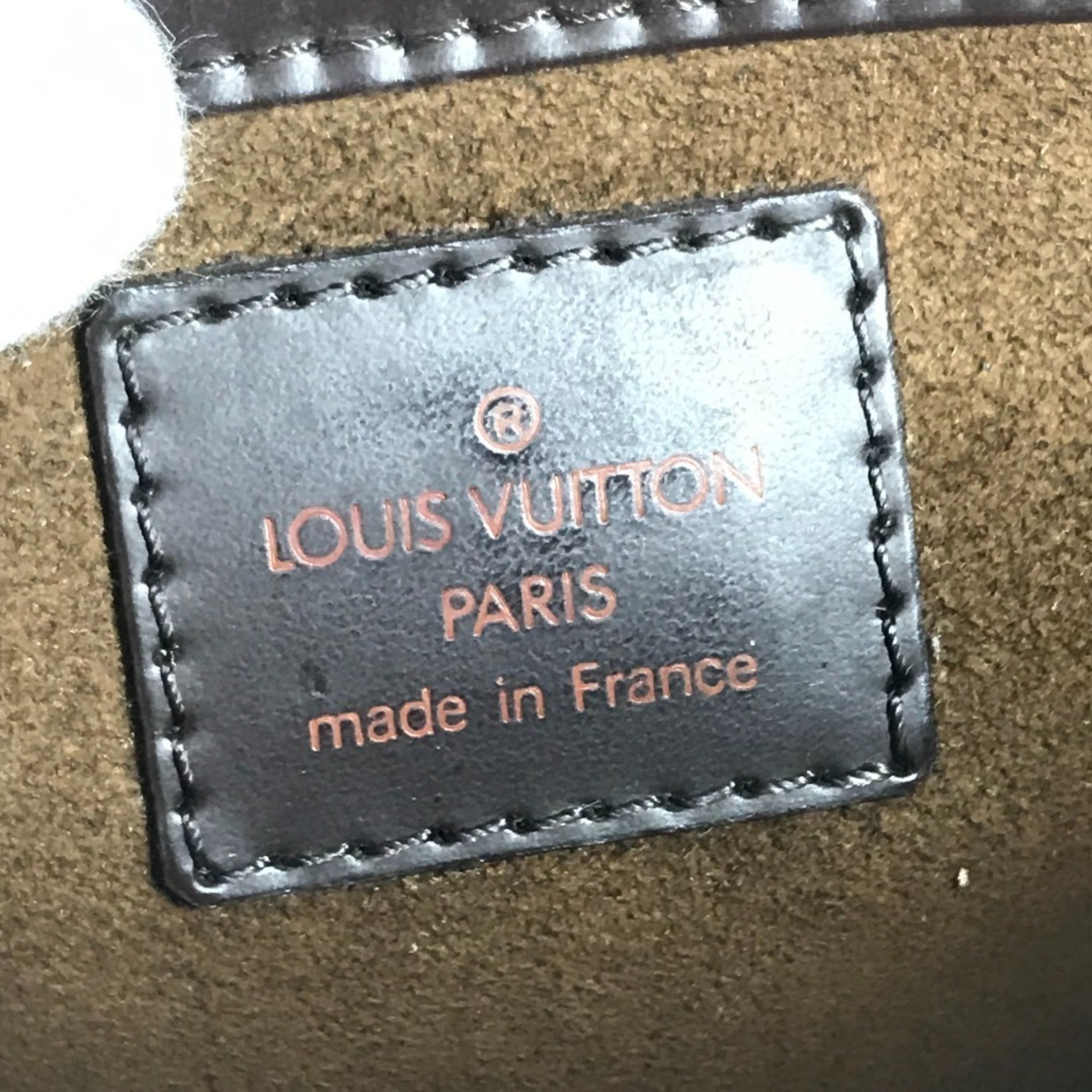 Louis Vuitton Brown Ebene Damier Canvas Clutch Bag Pouch (Pre-Owned)