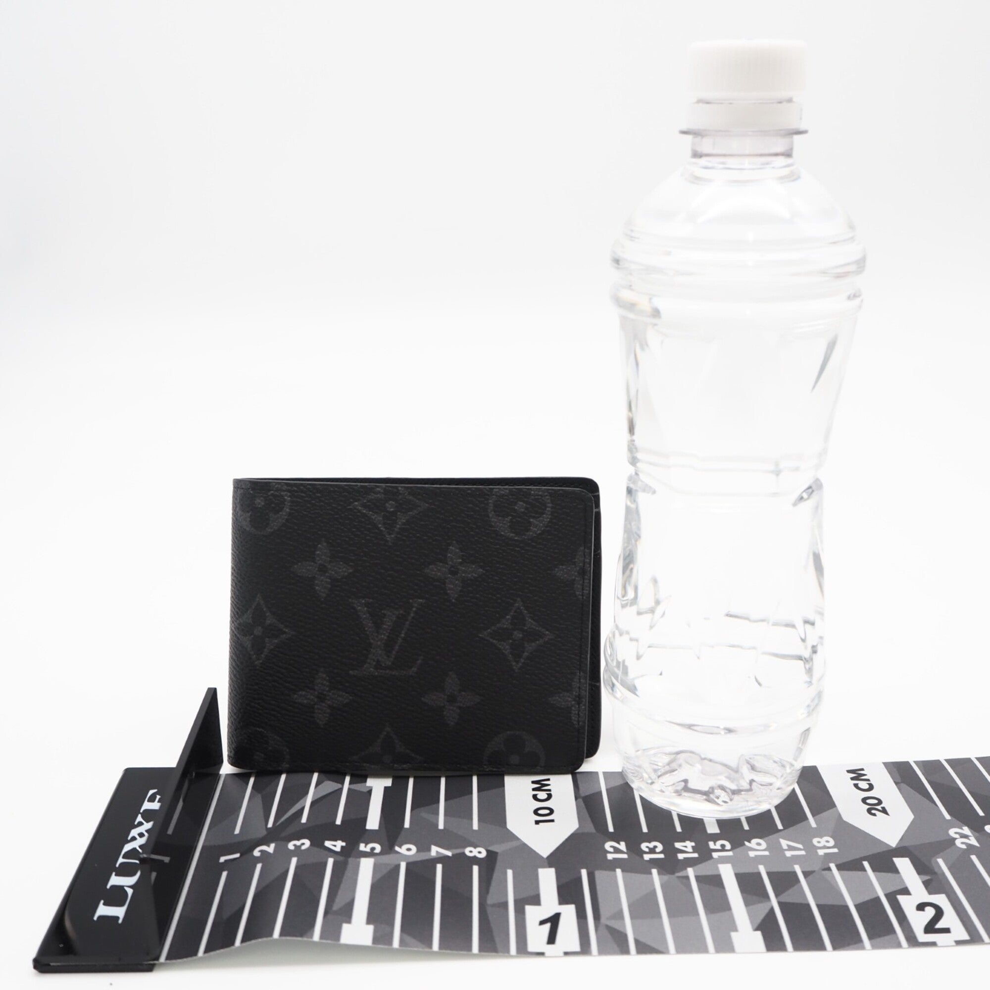 Louis Vuitton Black Gray Coated Canvas Leather Wallet (Bi-Fold) (Pre-Owned)