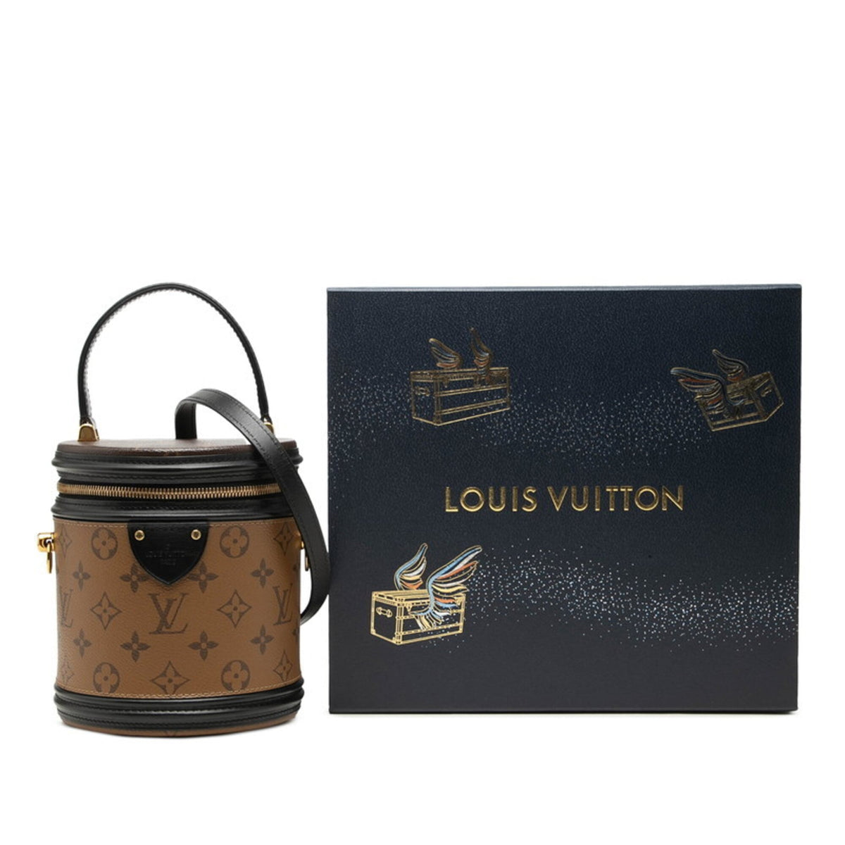 Louis Vuitton Brown Pvc Leather Shoulder Bag Vanity Bag (Pre-Owned)