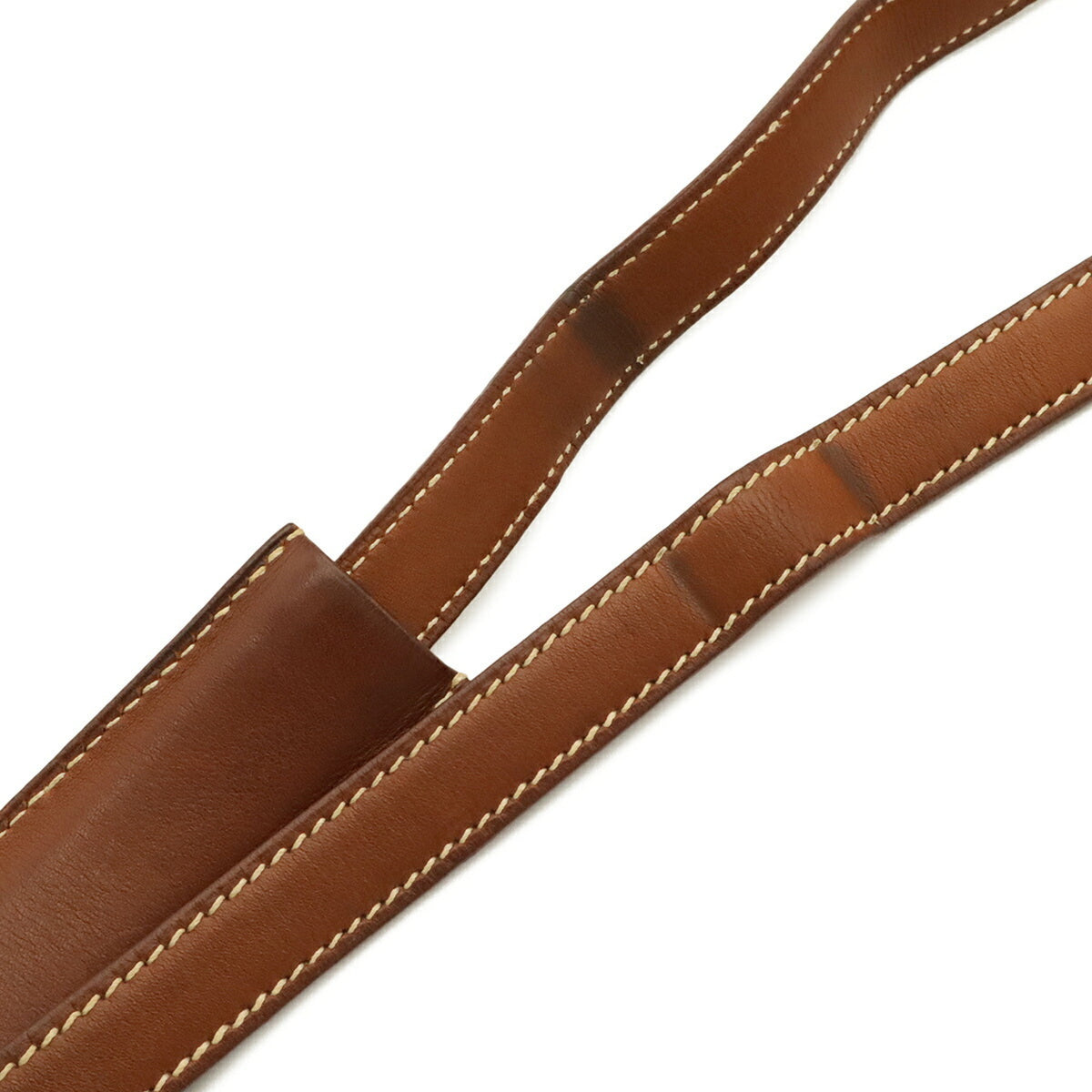 Hermes Berlingo Brown Natural Toile H Leather Shoulder Bag (Pre-Owned)