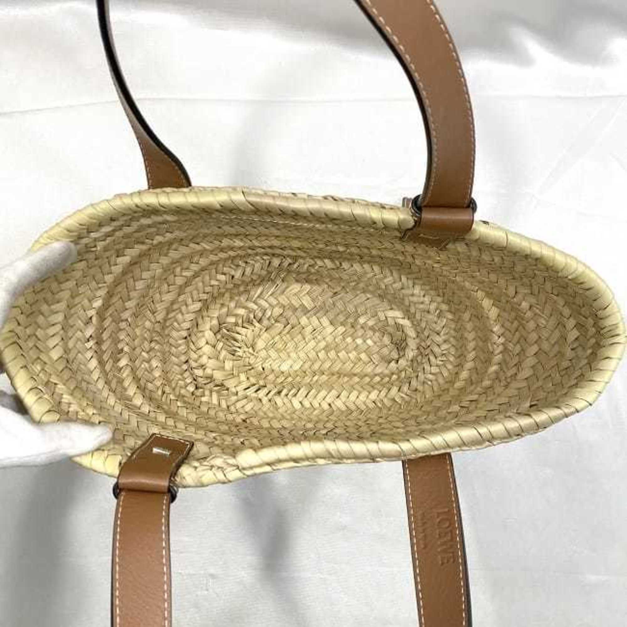 Loewe Beige Brown Leather Handbag Tote Bag (Pre-Owned)