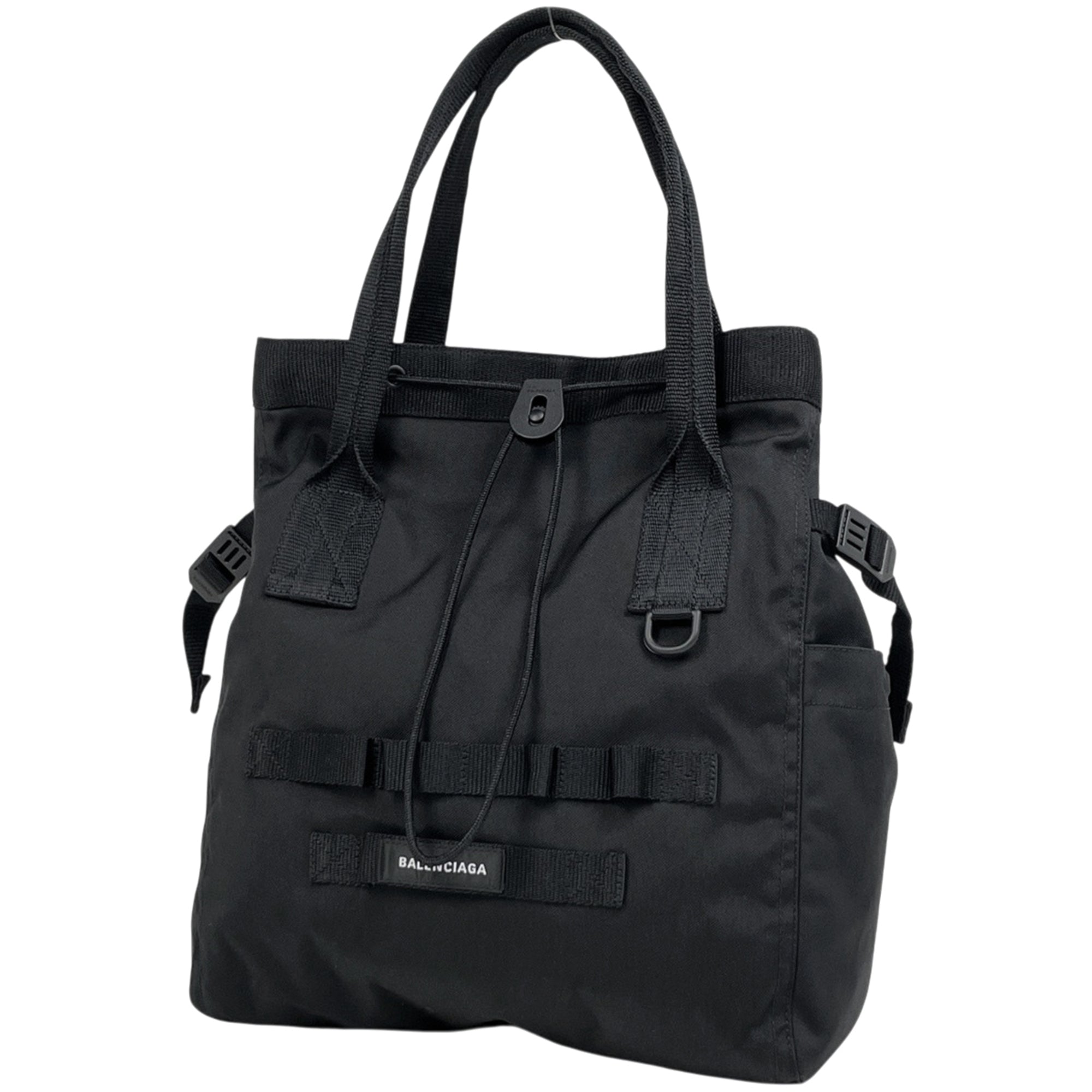 Balenciaga Black Nylon Tote Bag (Pre-Owned)