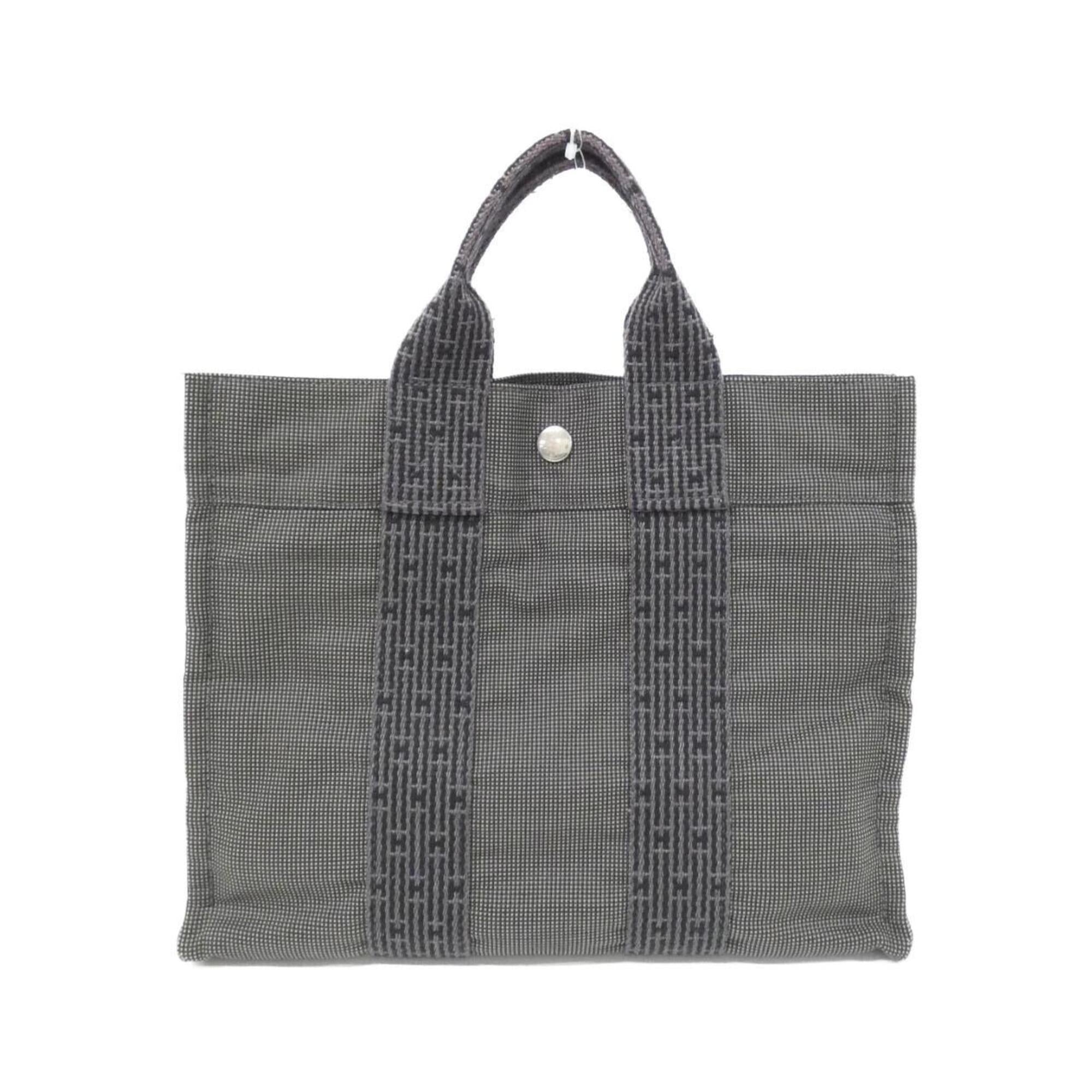 Hermes Black Canvas Handbag (Pre-Owned)