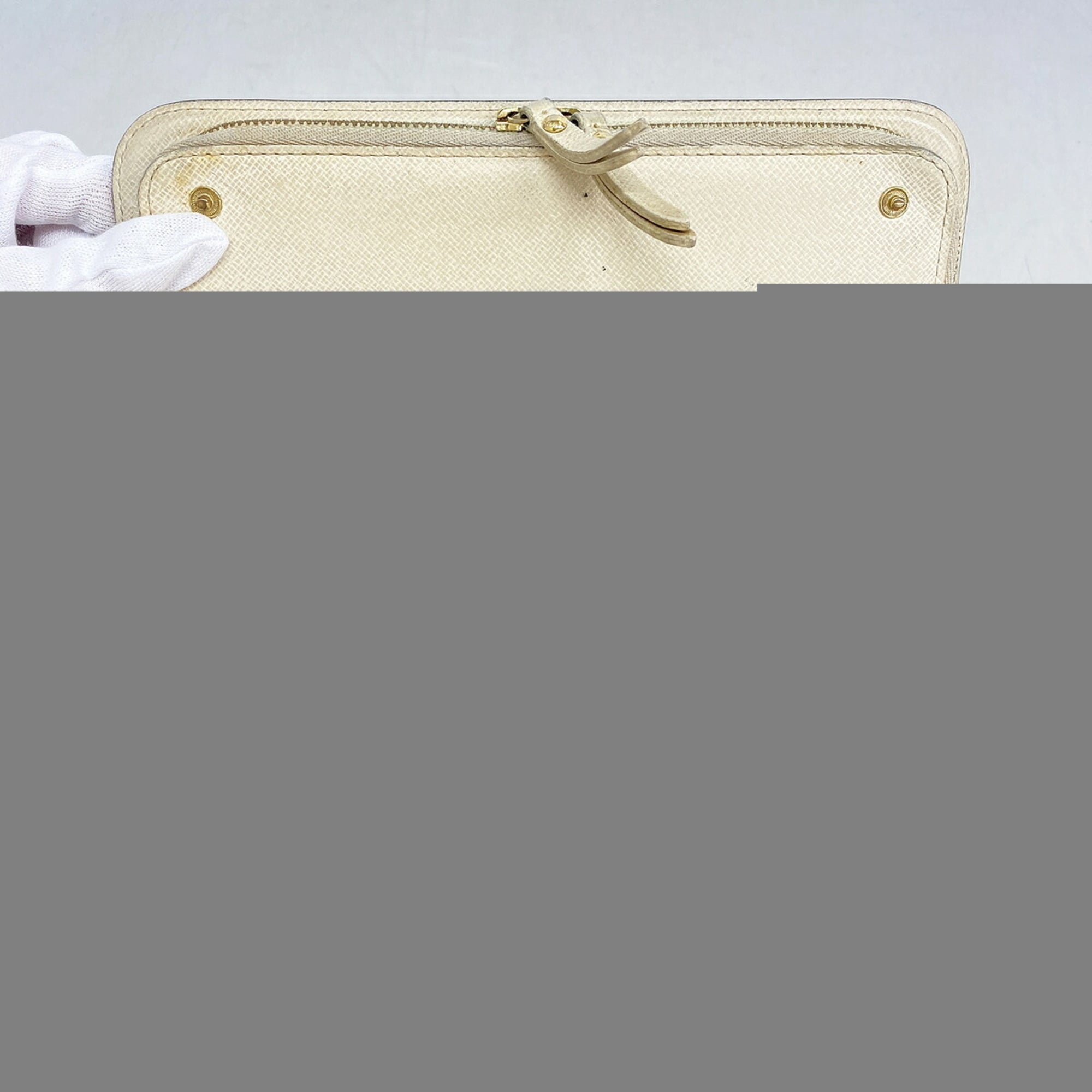 Louis Vuitton Brown Lv Off White Long Wallet (Bi-Fold) (Pre-Owned)