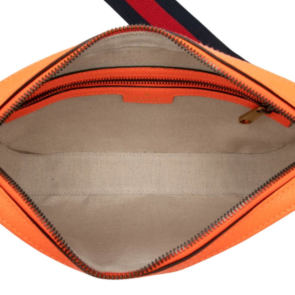 Gucci Beige Orange Pvc Leather Shoulder Bag (Pre-Owned)