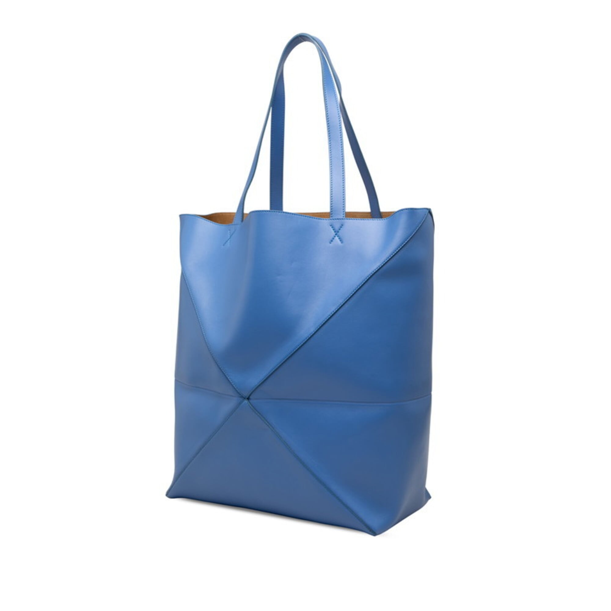Loewe Blue Leather Handbag Tote Bag (Pre-Owned)