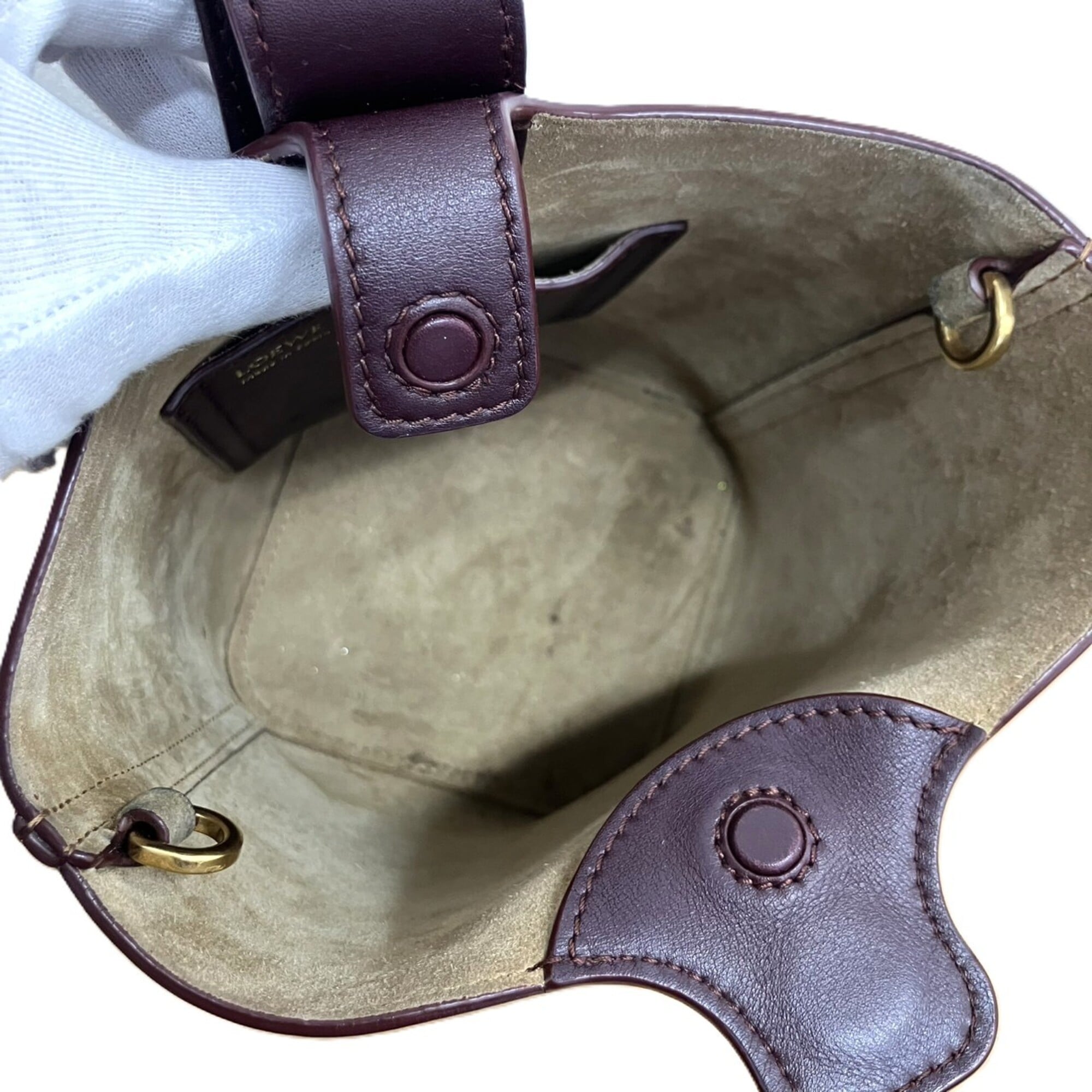 Loewe Dark Brown Leather Handbag (Pre-Owned)