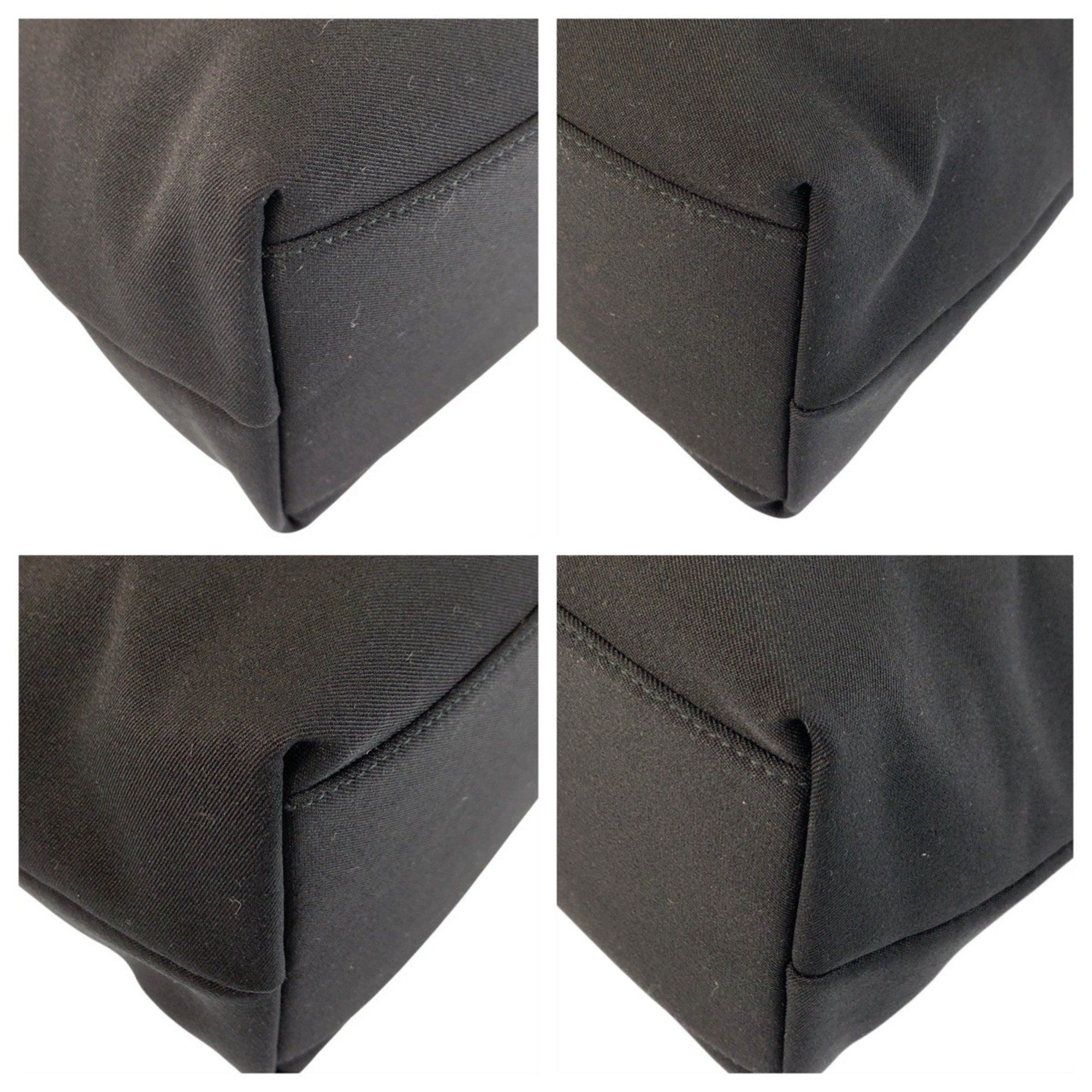 Salvatore Ferragamo Black Nylon Shoulder Bag Tote Bag (Pre-Owned)