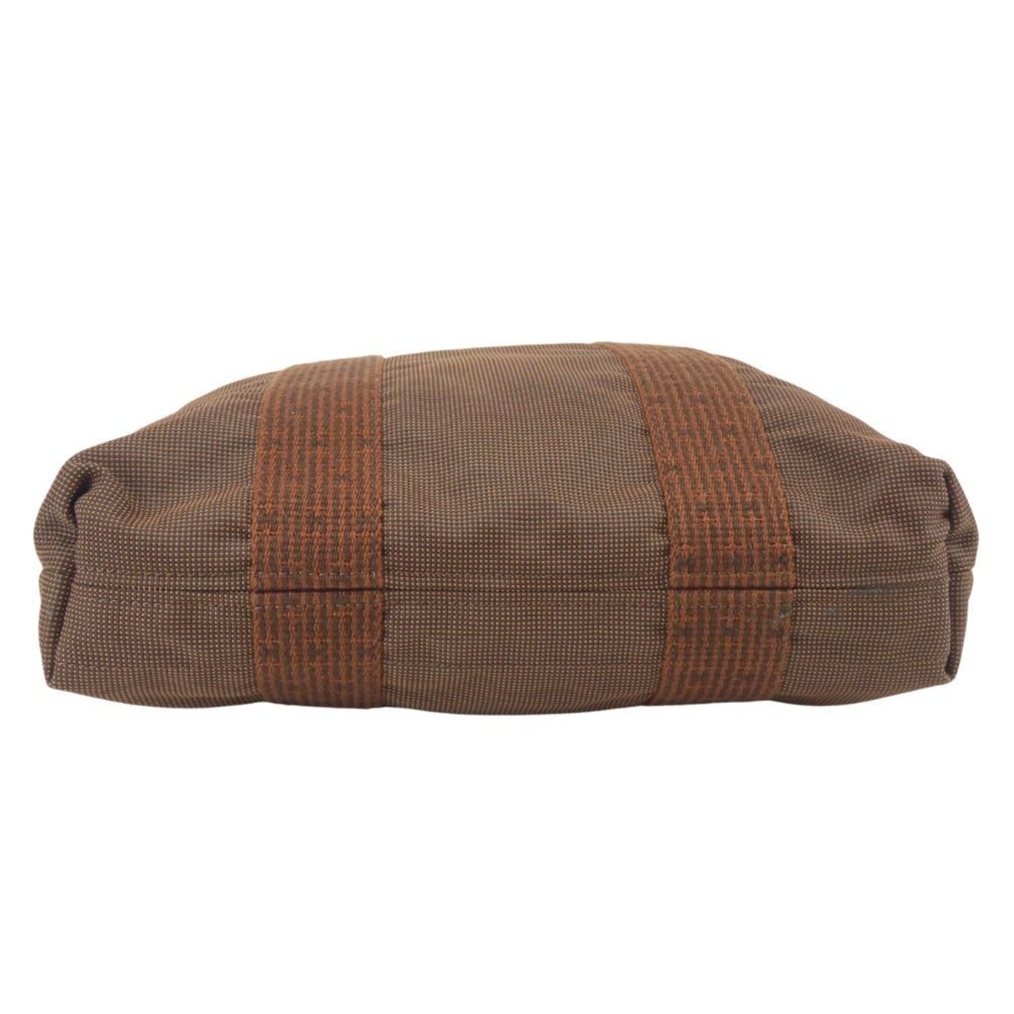 Hermes Brown Polyester Polyamide Tote Bag (Pre-Owned)