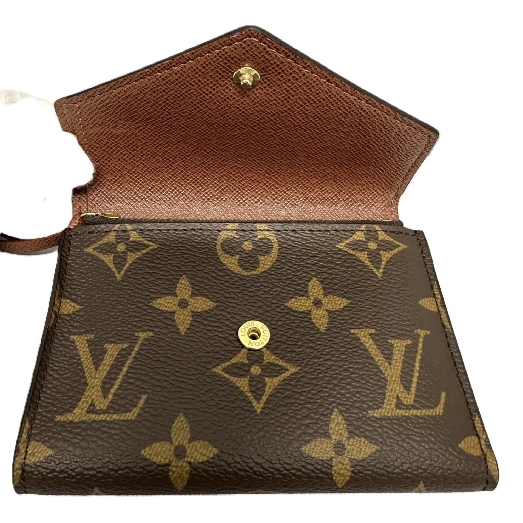 Louis Vuitton Brown Monogram Monogram Wallet (Tri-Fold) (Pre-Owned)
