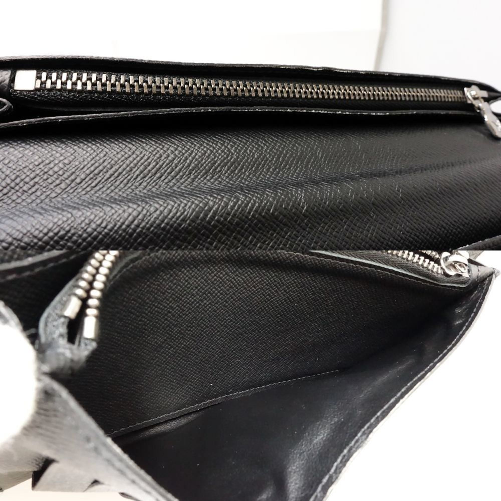 Louis Vuitton Monogram Eclipse Monogram Eclipse Noir Monogram Eclipse Long Wallet (Bi-Fold) (Pre-Owned)