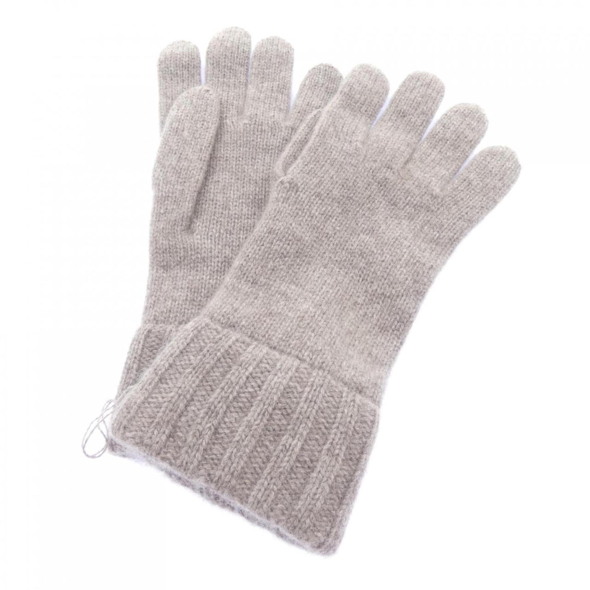 Hermes Beige Cashmere Warm Gloves (Pre-Owned)