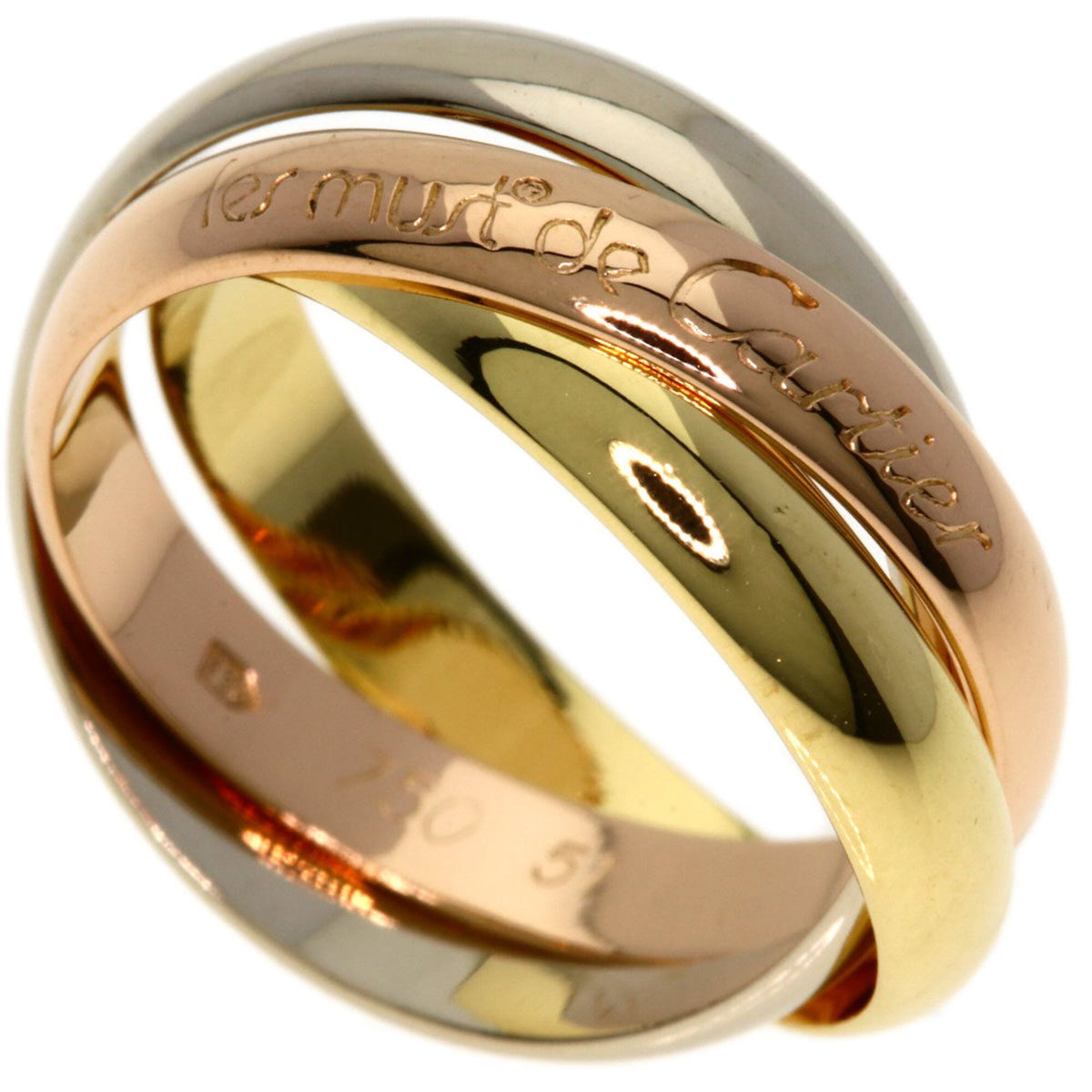 Cartier Trinity Yellow Gold (18K) Pink Gold (18K) White Gold (18K) Band Ring (Pre-Owned)