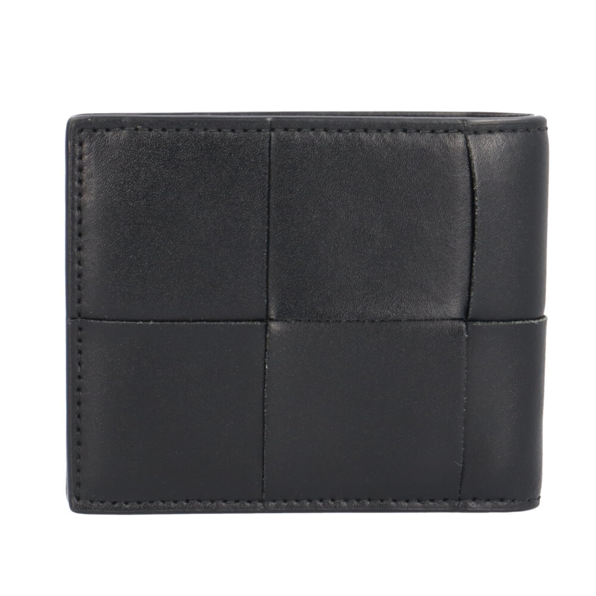Bottega Veneta Black Leather Wallet (Bi-Fold) (Pre-Owned)
