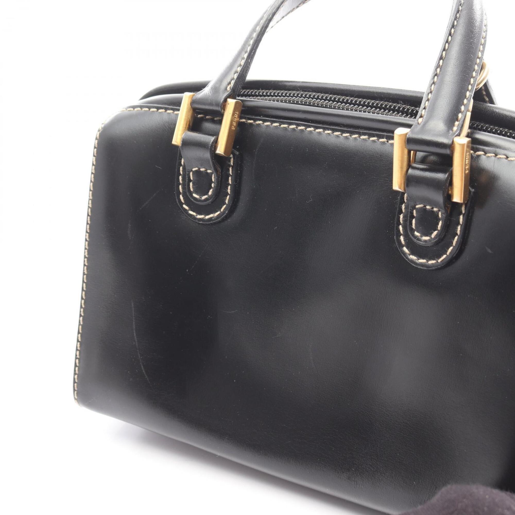 Fendi Black Leather Handbag (Pre-Owned)
