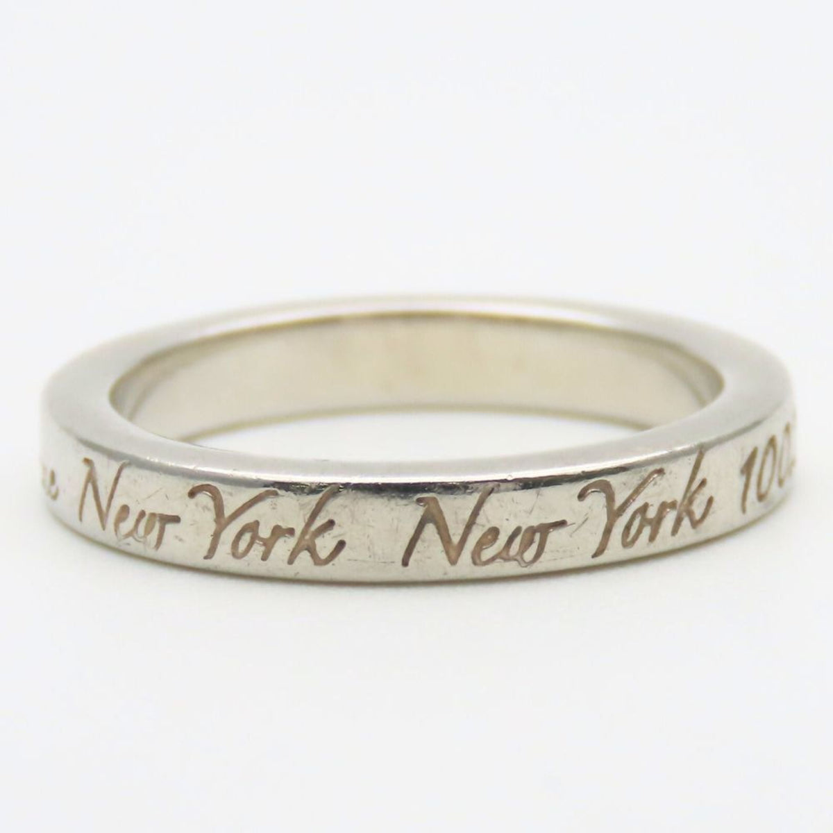 Tiffany Silver Silver 925 Band Ring (Pre-Owned)