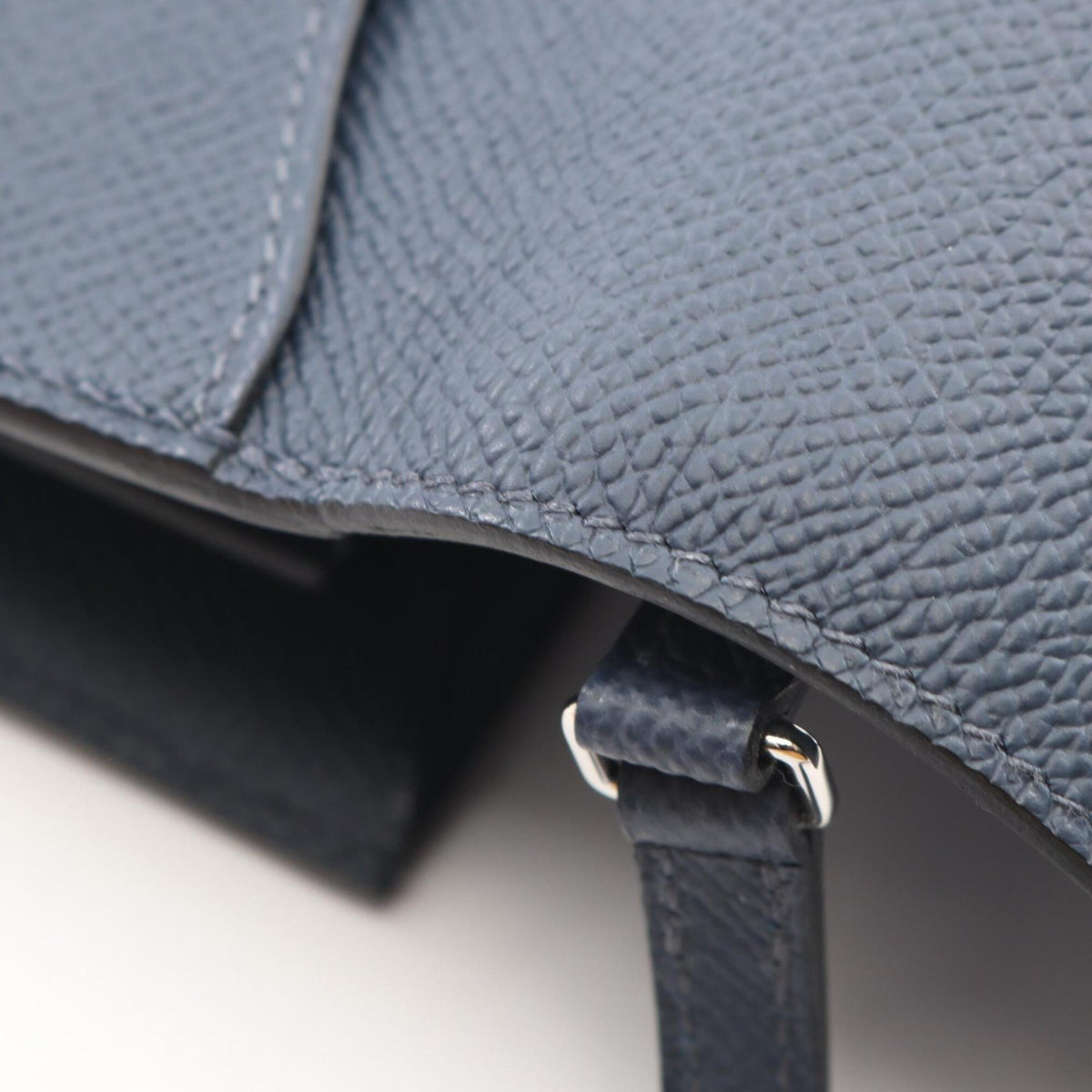 Hermes Navy Epsom Leather Leather Handbag Shoulder Bag (Pre-Owned)