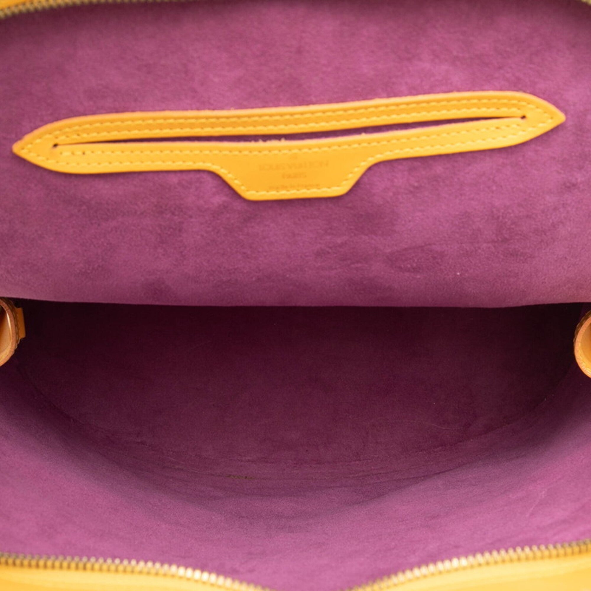 Louis Vuitton Yellow Leather Backpack (Pre-Owned)