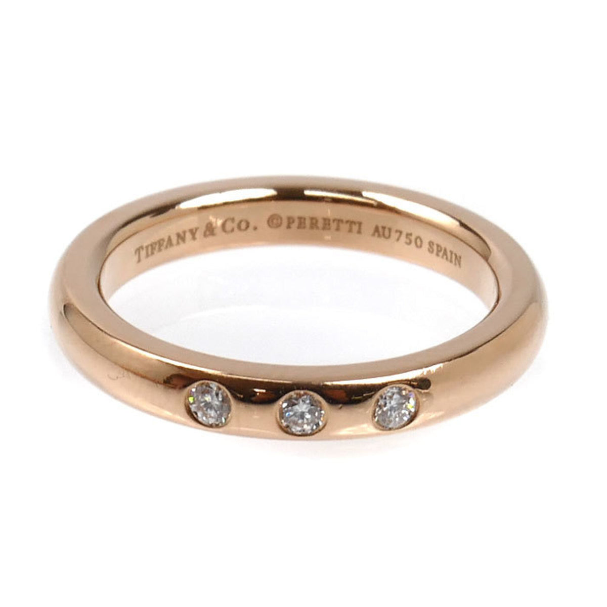 Tiffany Pink Gold (18K) Band Ring (Pre-Owned)