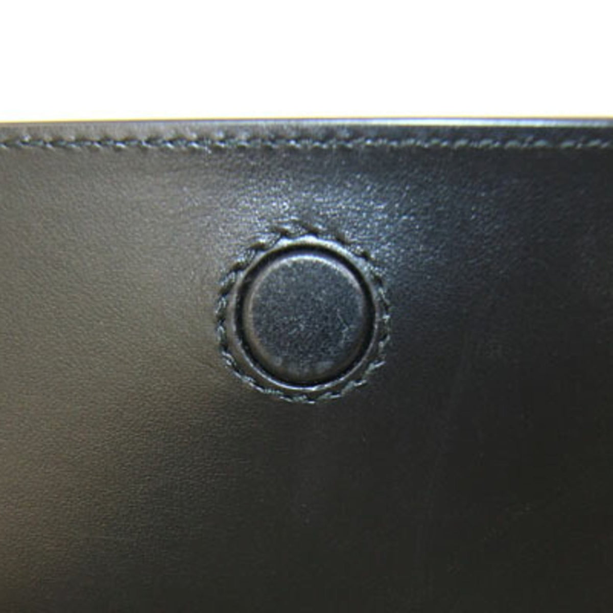 Prada Black White Leather Pochette Shoulder Bag (Pre-Owned)
