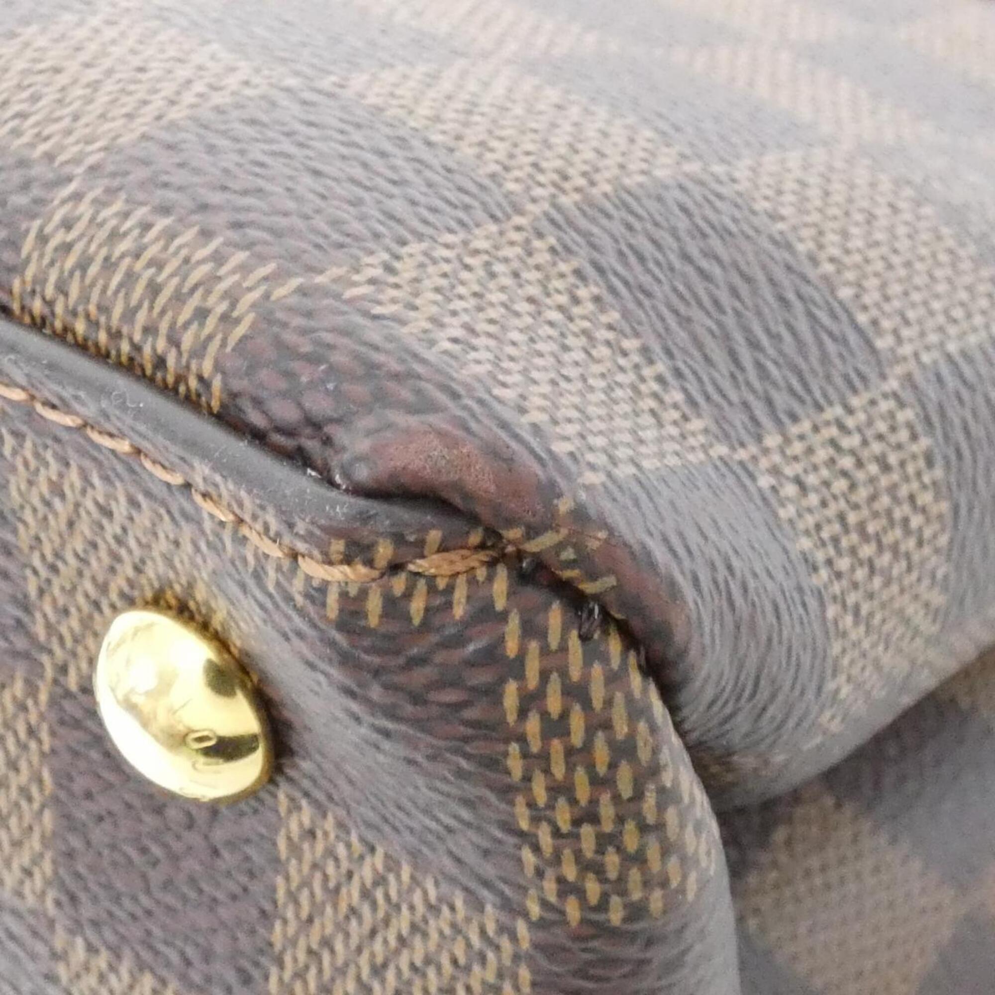 Louis Vuitton Ebene Coated Canvas Leather Handbag (Pre-Owned)