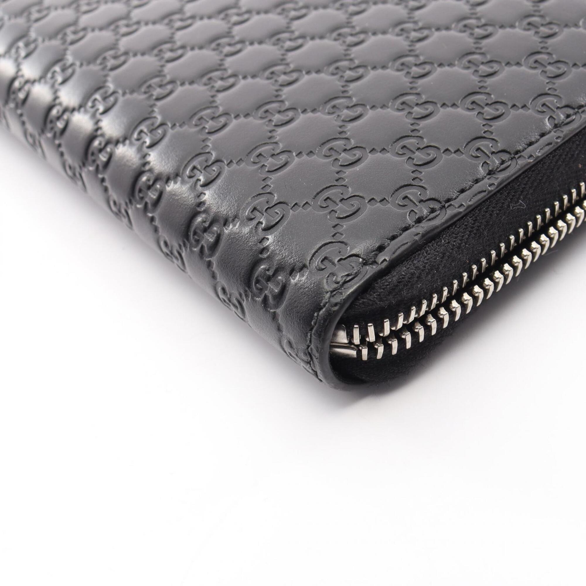 Gucci Black Leather Long Wallet (Bi-Fold) (Pre-Owned)