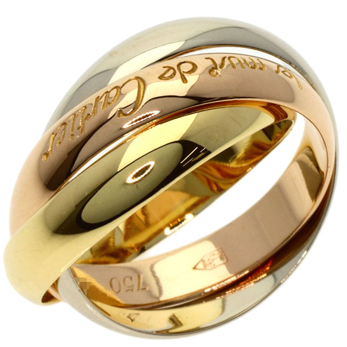 Cartier Trinity Yellow Gold (18K) Pink Gold (18K) White Gold (18K) Band Ring (Pre-Owned)