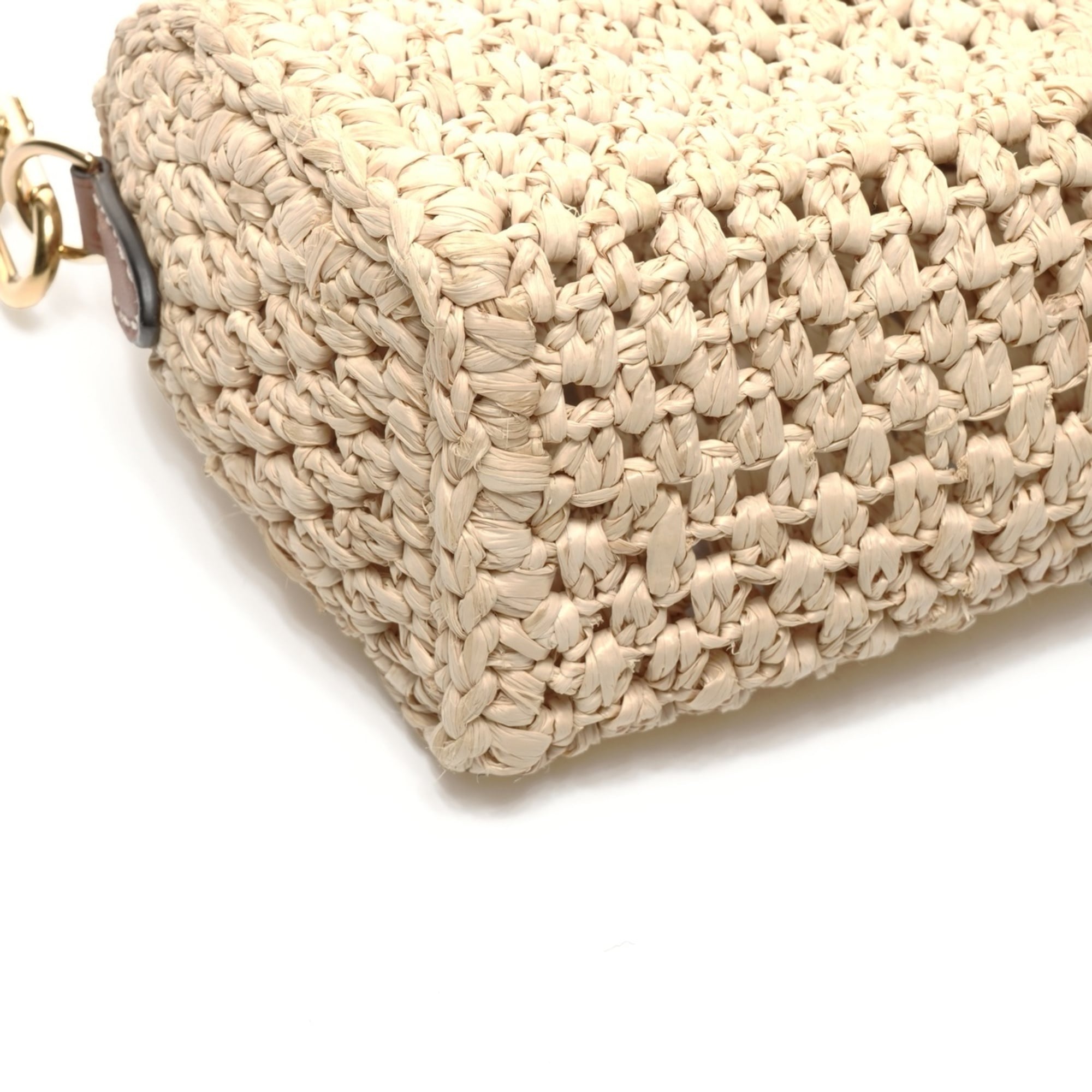 Louis Vuitton Beige Raffia Shoulder Bag (Pre-Owned)