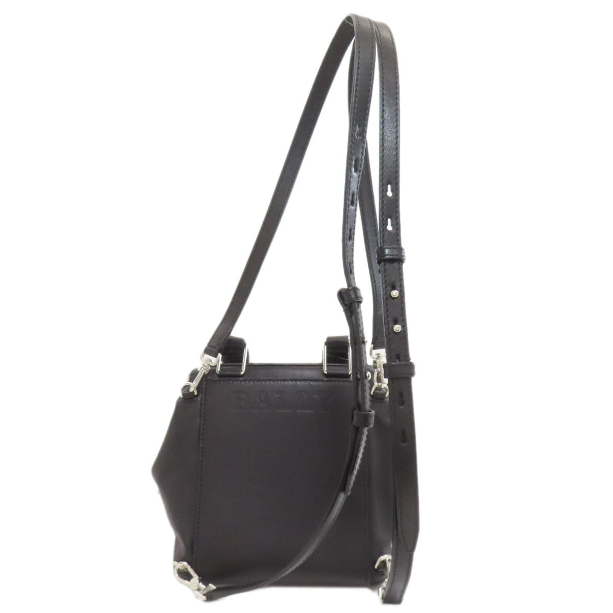 Bally Black Leather Backpack (Pre-Owned)