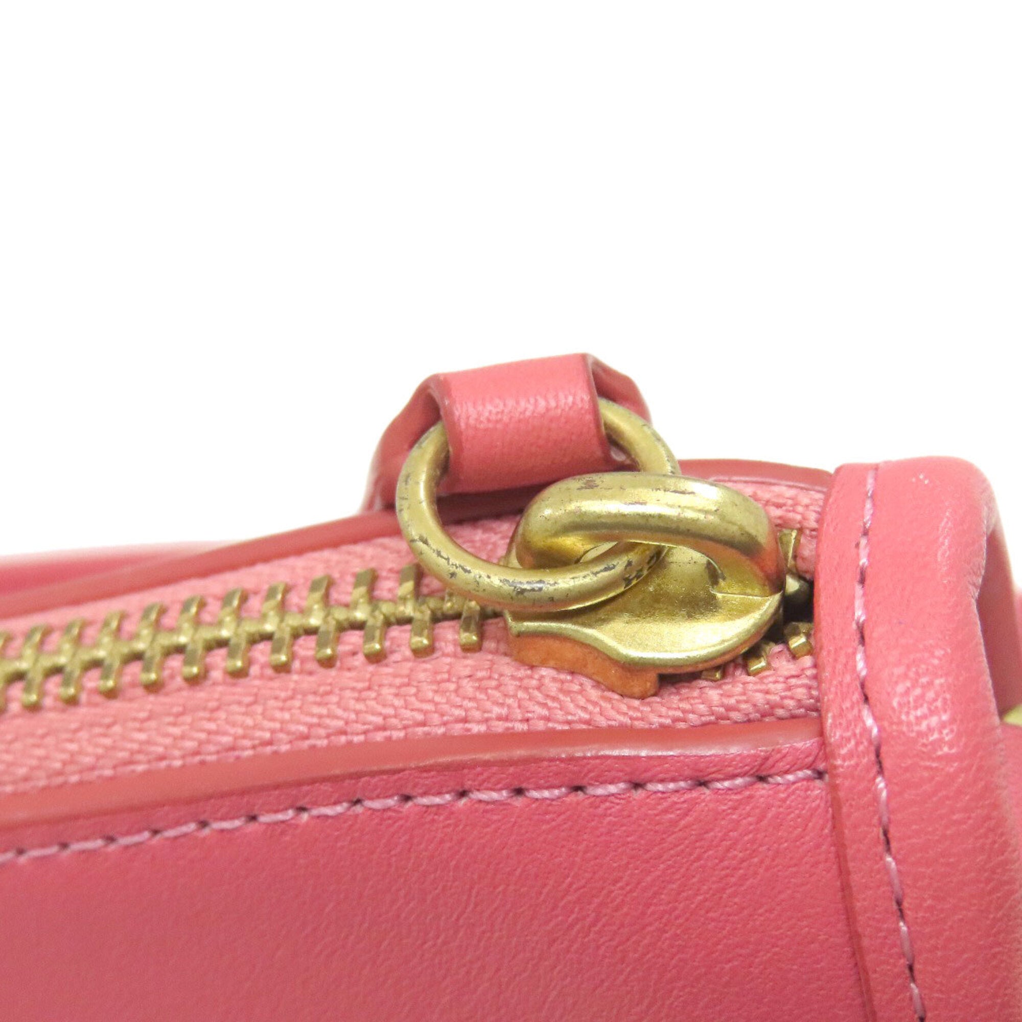 Coach Pink Leather Handbag (Pre-Owned)