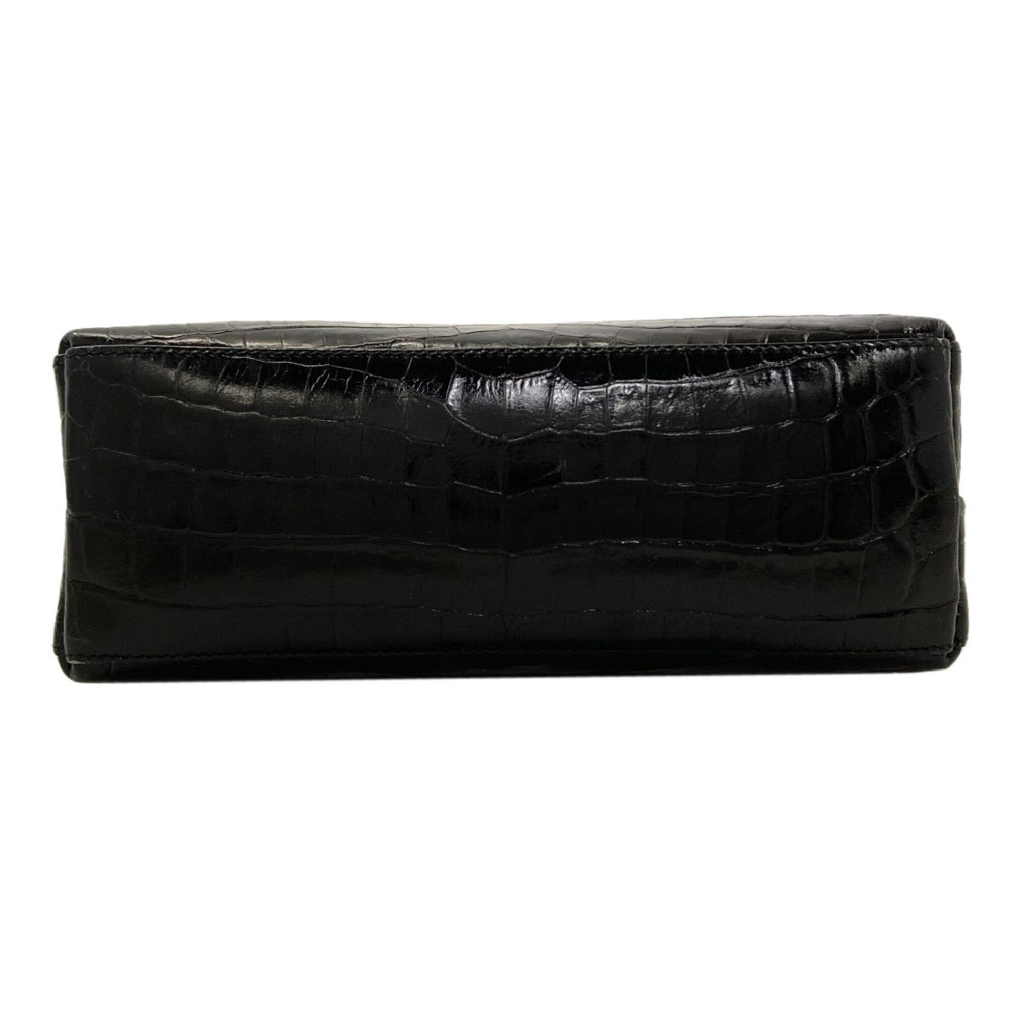 Salvatore Ferragamo Black Leather Handbag (Pre-Owned)