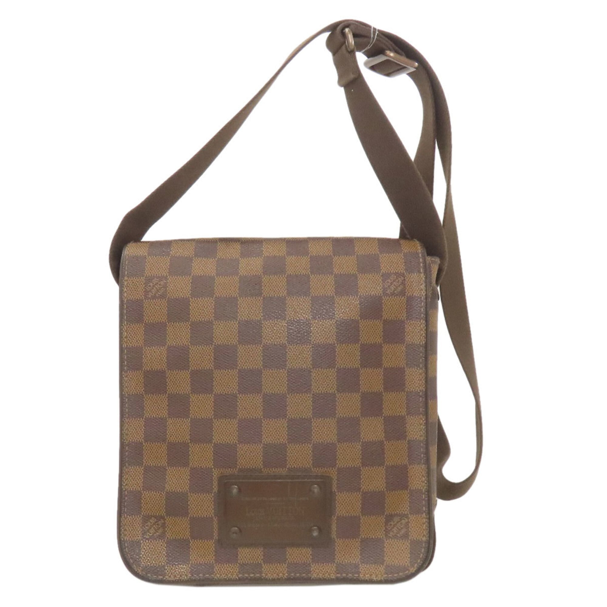 Louis Vuitton Damier Canvas Ebene Damier Canvas Shoulder Bag (Pre-Owned)