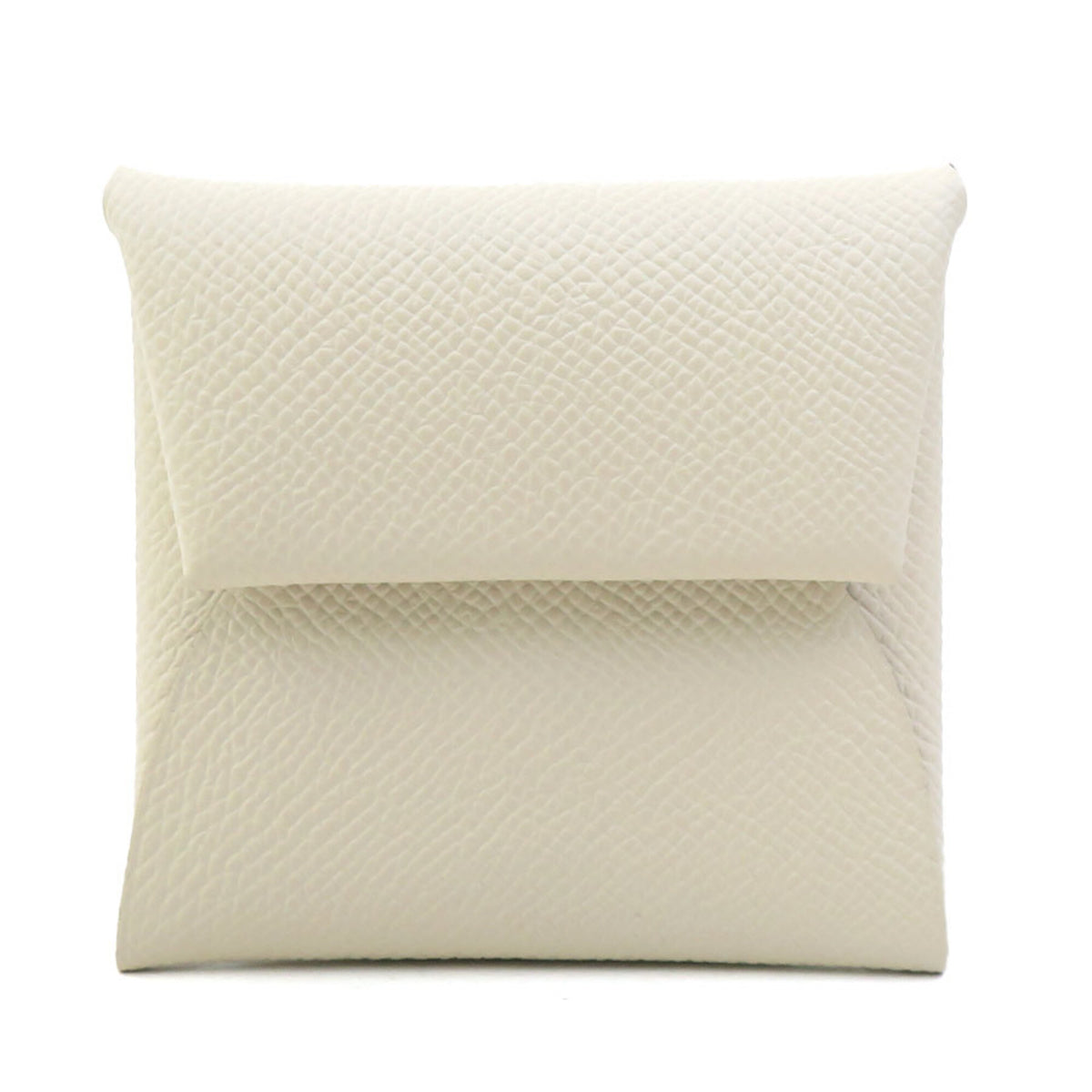 Hermes White Epsom Leather Coin Purse/Coin Case (Pre-Owned)