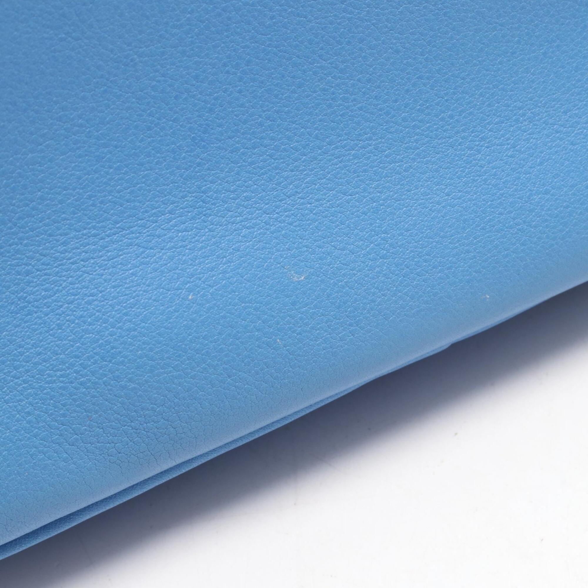 Hermes Blue Swift Leather Handbag (Pre-Owned)