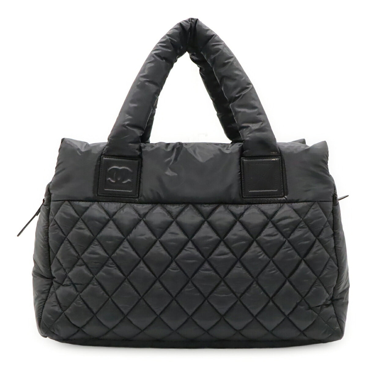Chanel Black Quilting Handbag Tote Bag (Pre-Owned)