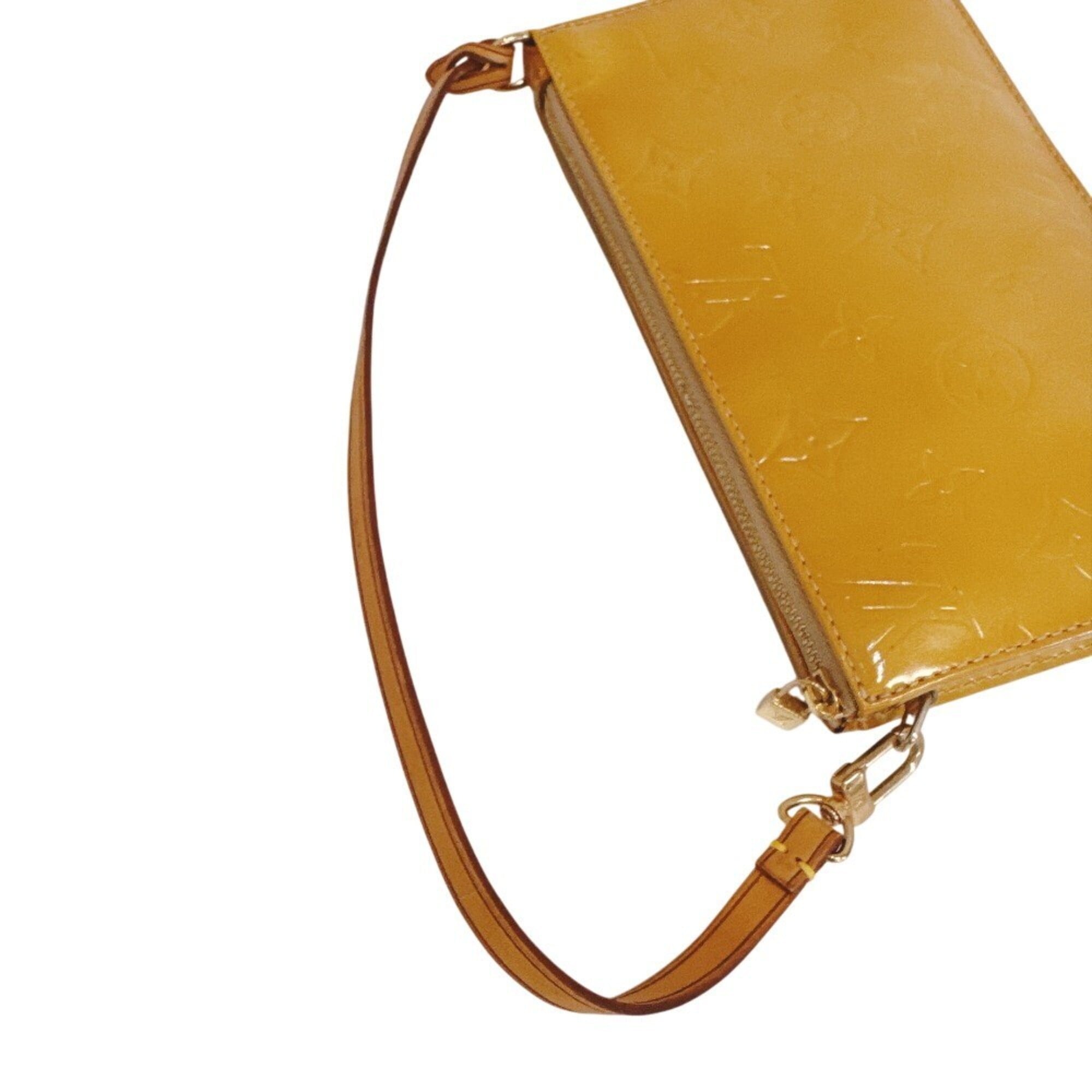 Louis Vuitton Monogram Vernis Yellow Monogram Vernis Handbag (Pre-Owned)
