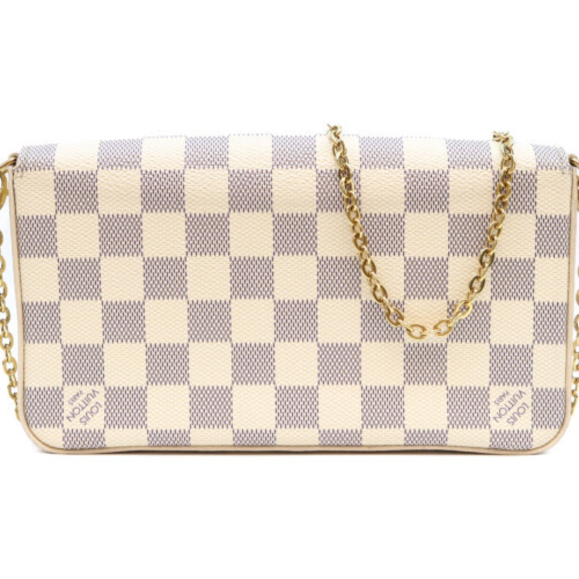 Louis Vuitton Ivory Damier Azur Shoulder Bag (Pre-Owned)