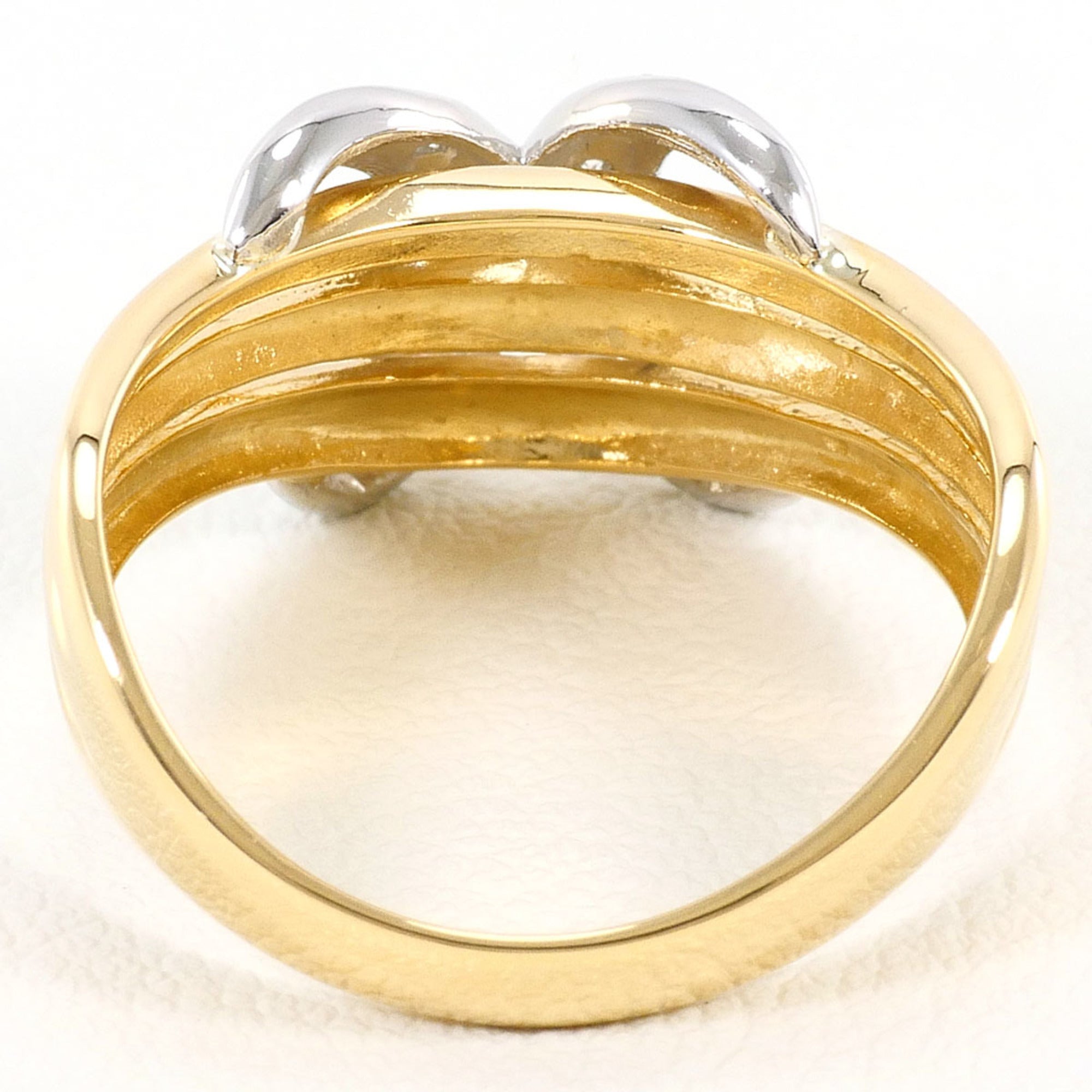 Unbranded Platinum Yellow Gold Yellow Gold (18K) Platinum 900 Band Ring (Pre-Owned)
