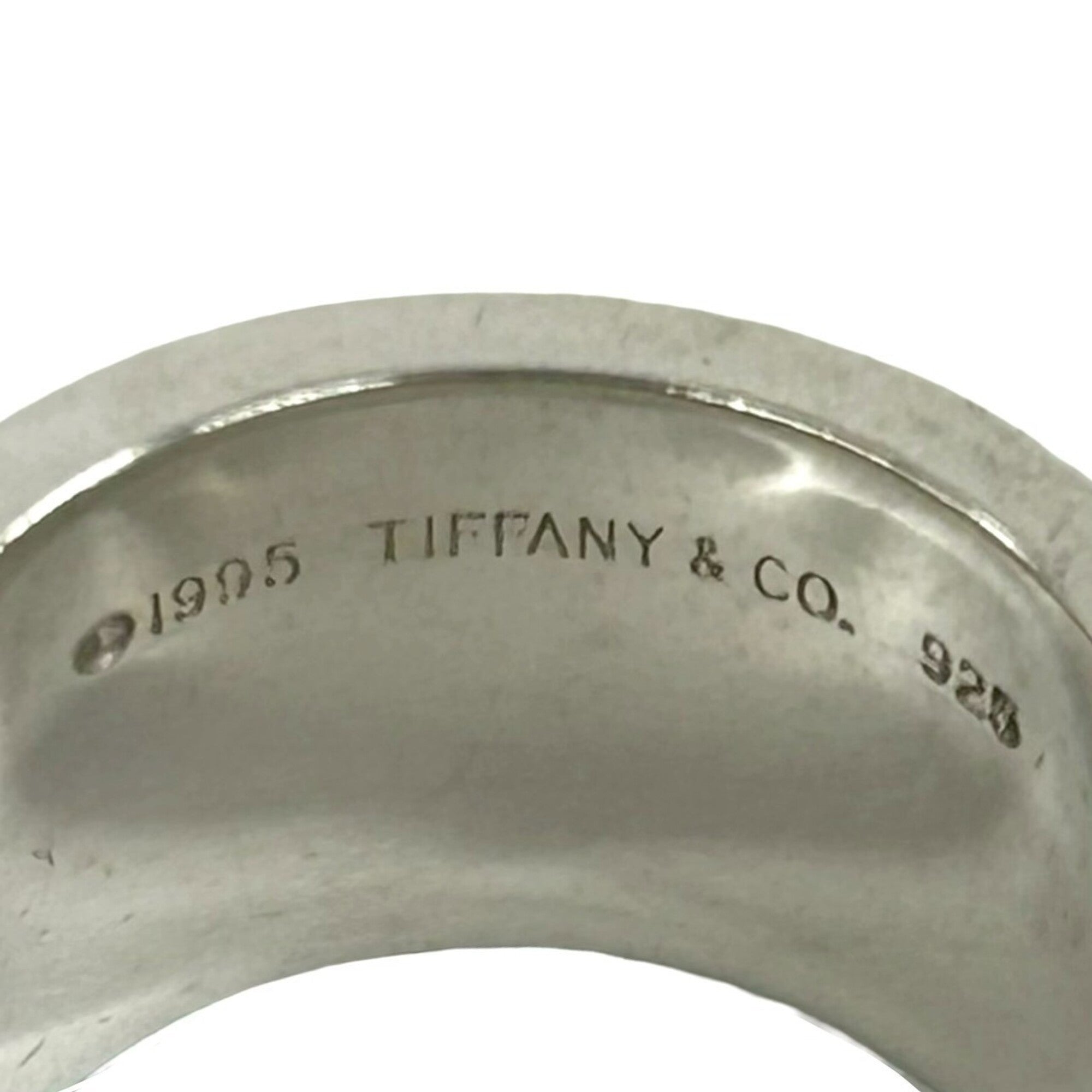 Tiffany Silver Silver 925 Band Ring (Pre-Owned)
