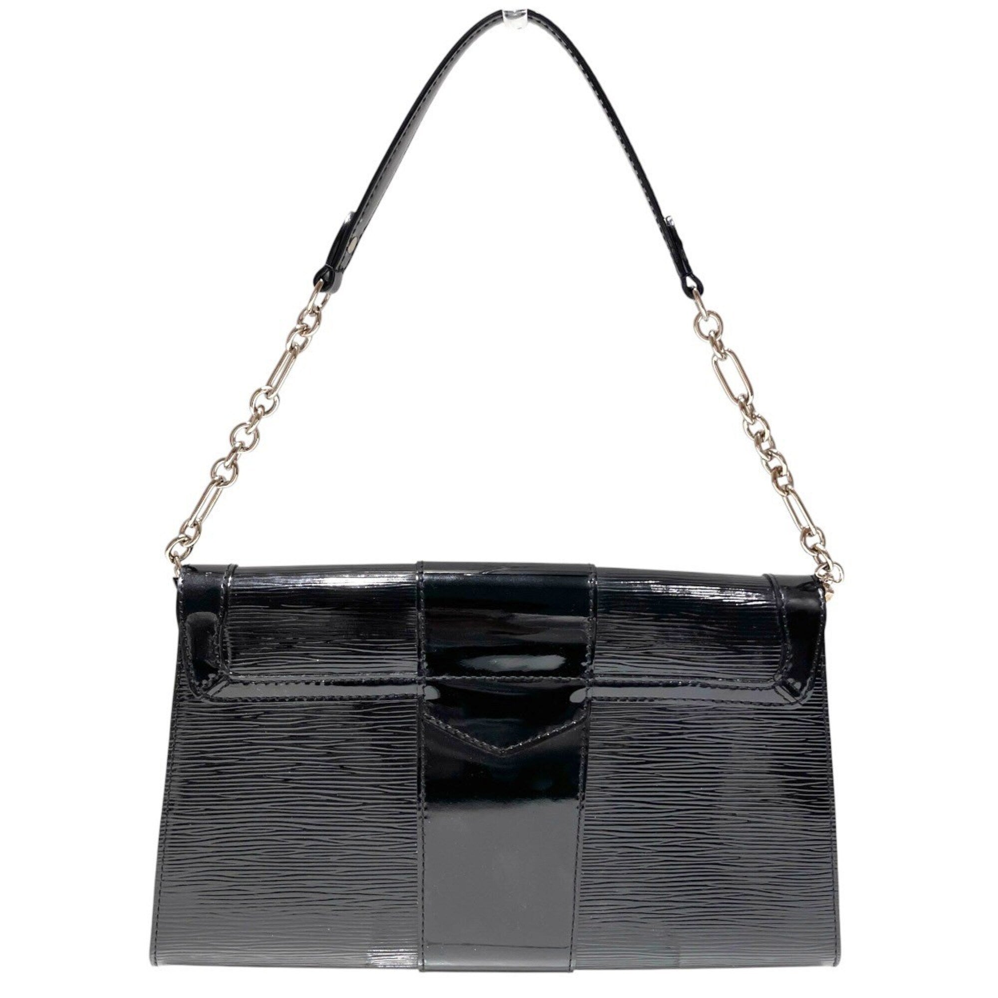 Louis Vuitton Noir Patent Leather Pochette Shoulder Bag (Pre-Owned)