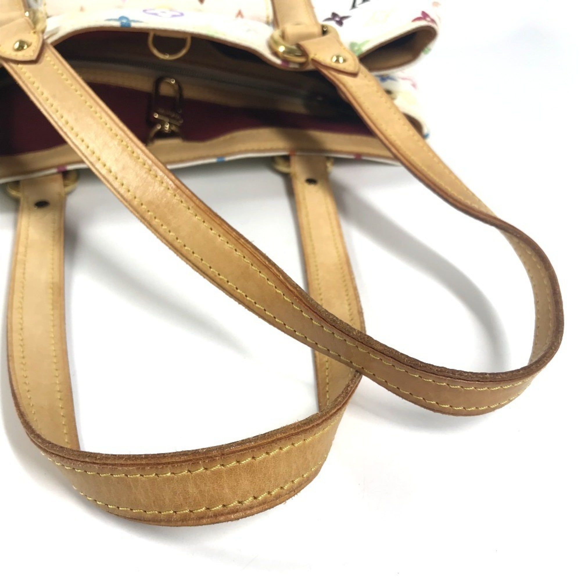Louis Vuitton Blanc White Monogram Multicolore Shoulder Bag Tote Bag (Pre-Owned)