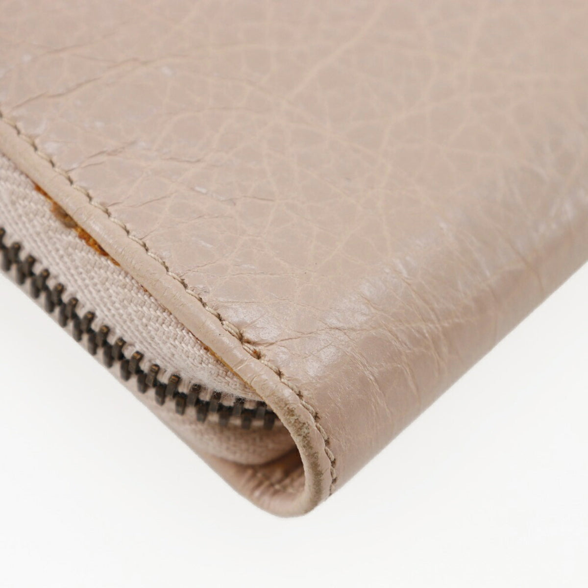 Balenciaga Beige Pink Leather Coin Purse/Coin Case (Pre-Owned)