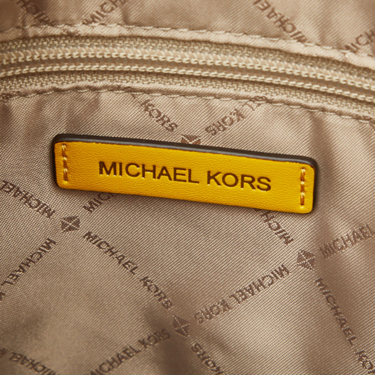 Michael Kors Yellow Leather Handbag Shoulder Bag Tote Bag (Pre-Owned)